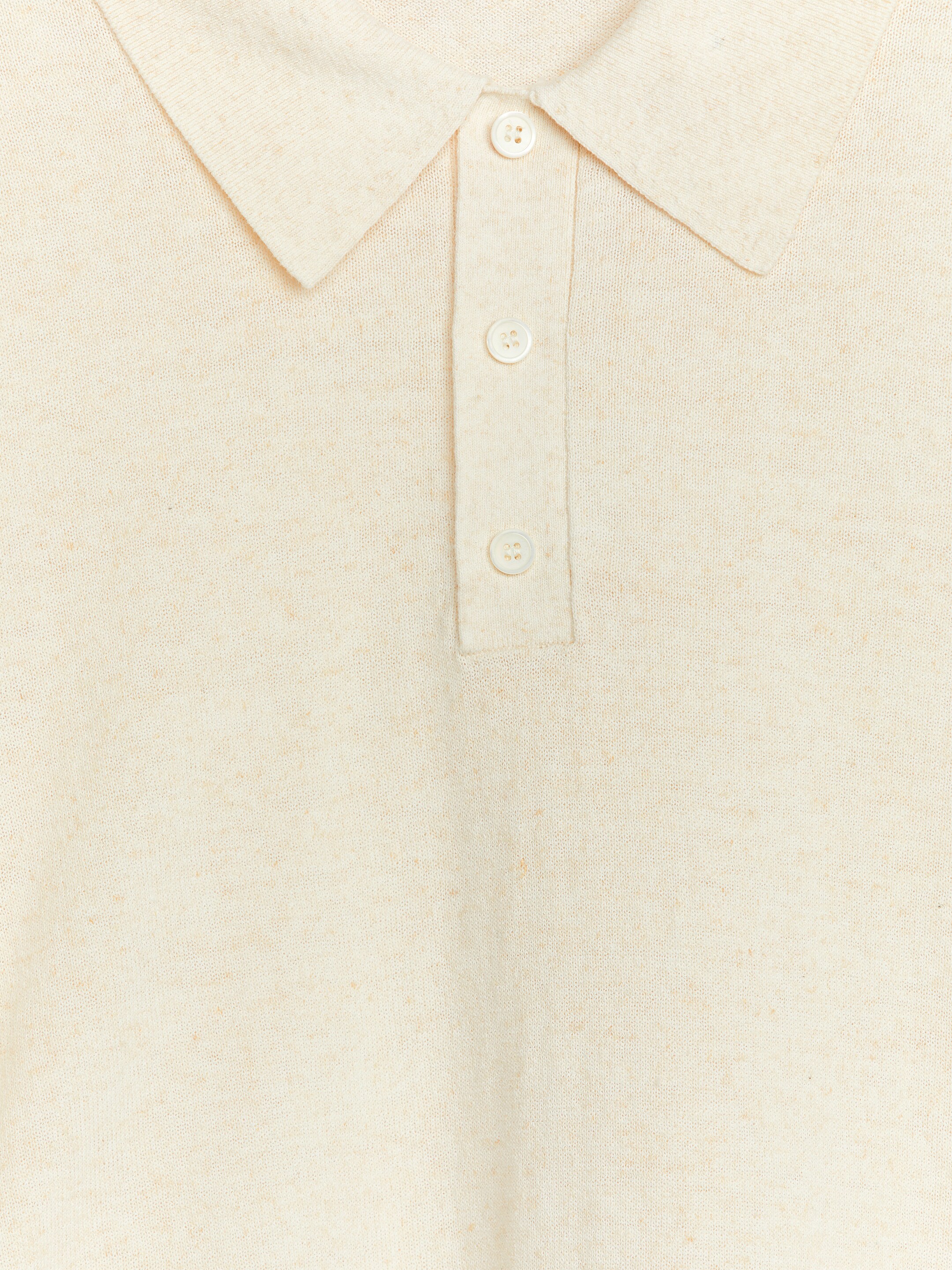 Knitted Polo Shirt - Off White - Regular fit - Men - StillMedia/DescriptiveDetail - 1