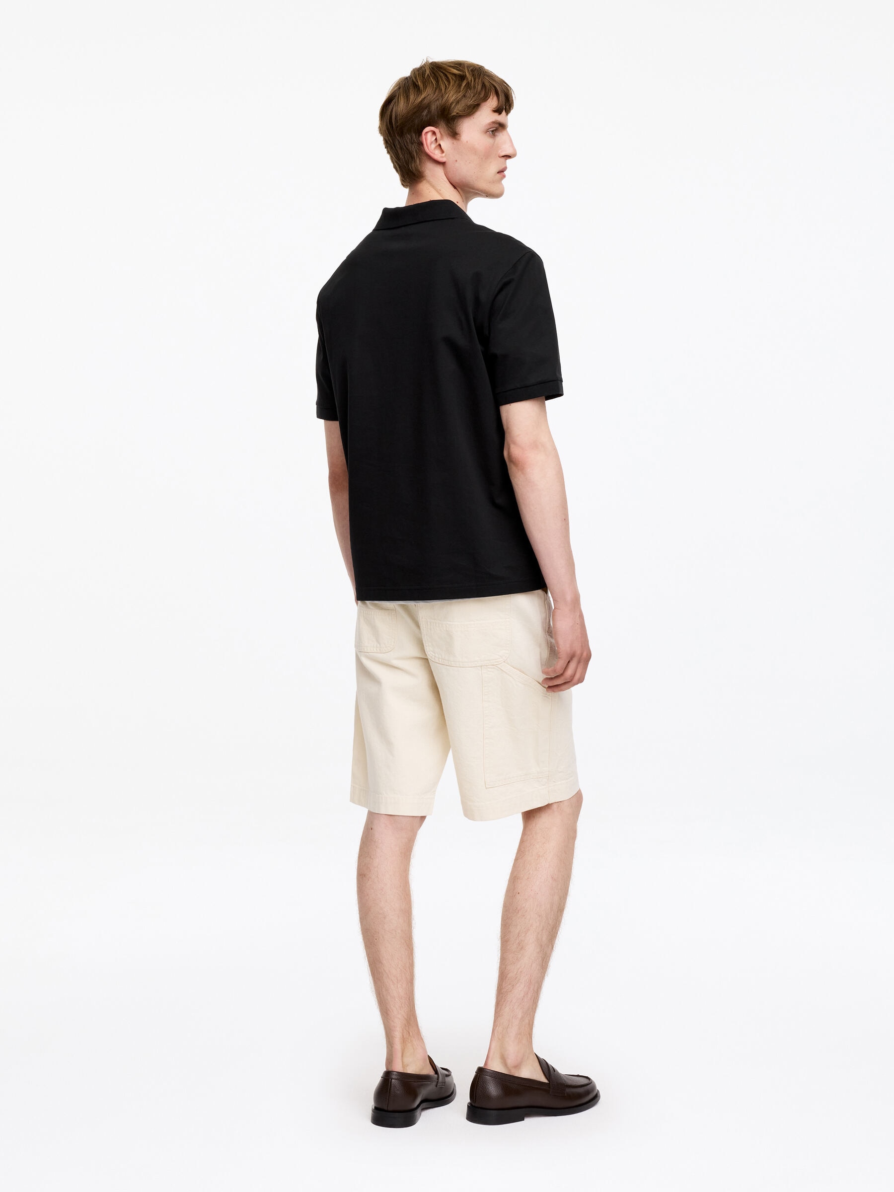 Short-Sleeve Polo Shirt - Black - Regular fit - Men - StillMedia/Lookbook - 4