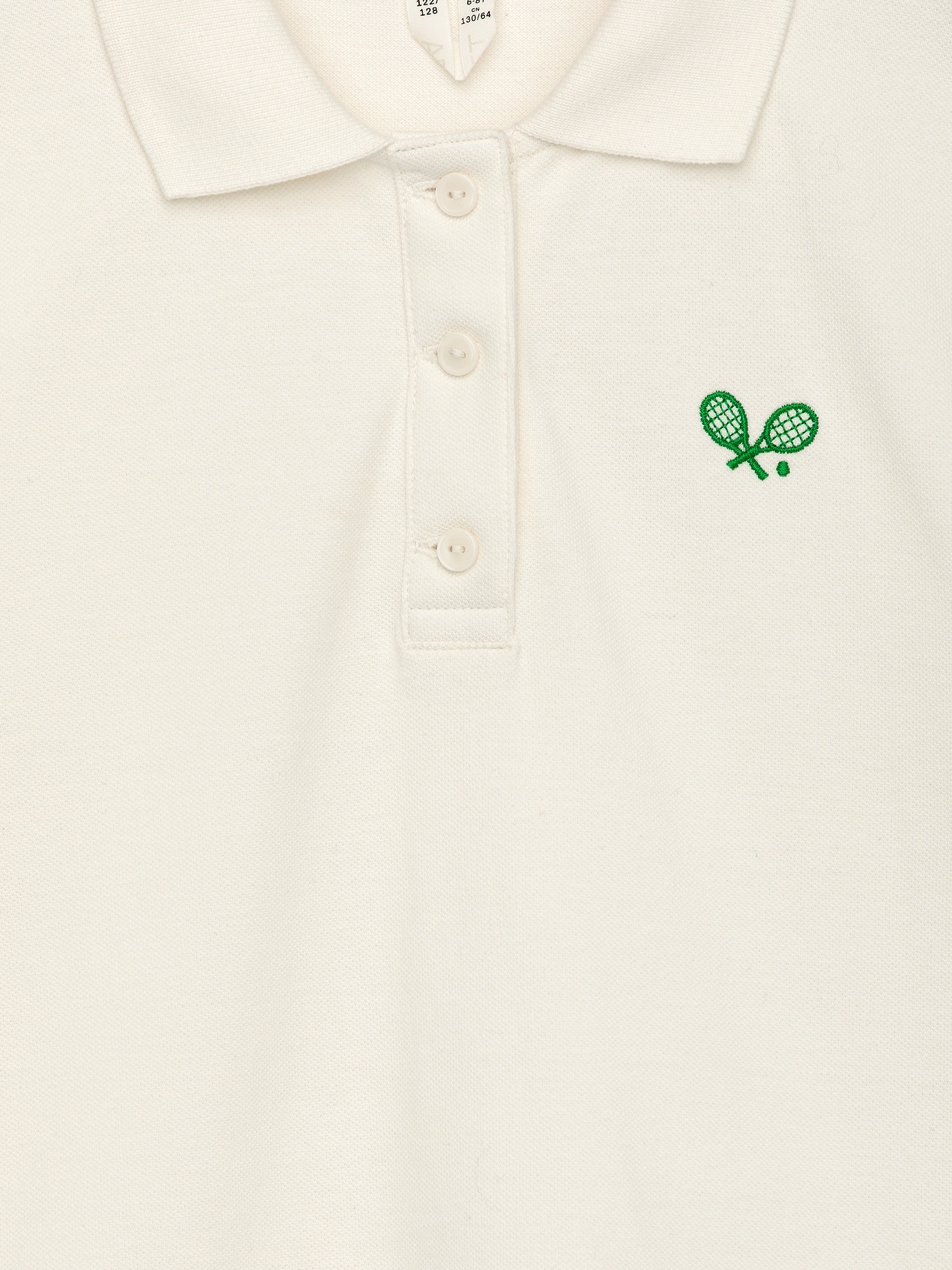 Visualizza immagine più grande: Abito in stile polo in piqué - Bianco sporco - BAMBINO | H&M IT 3
