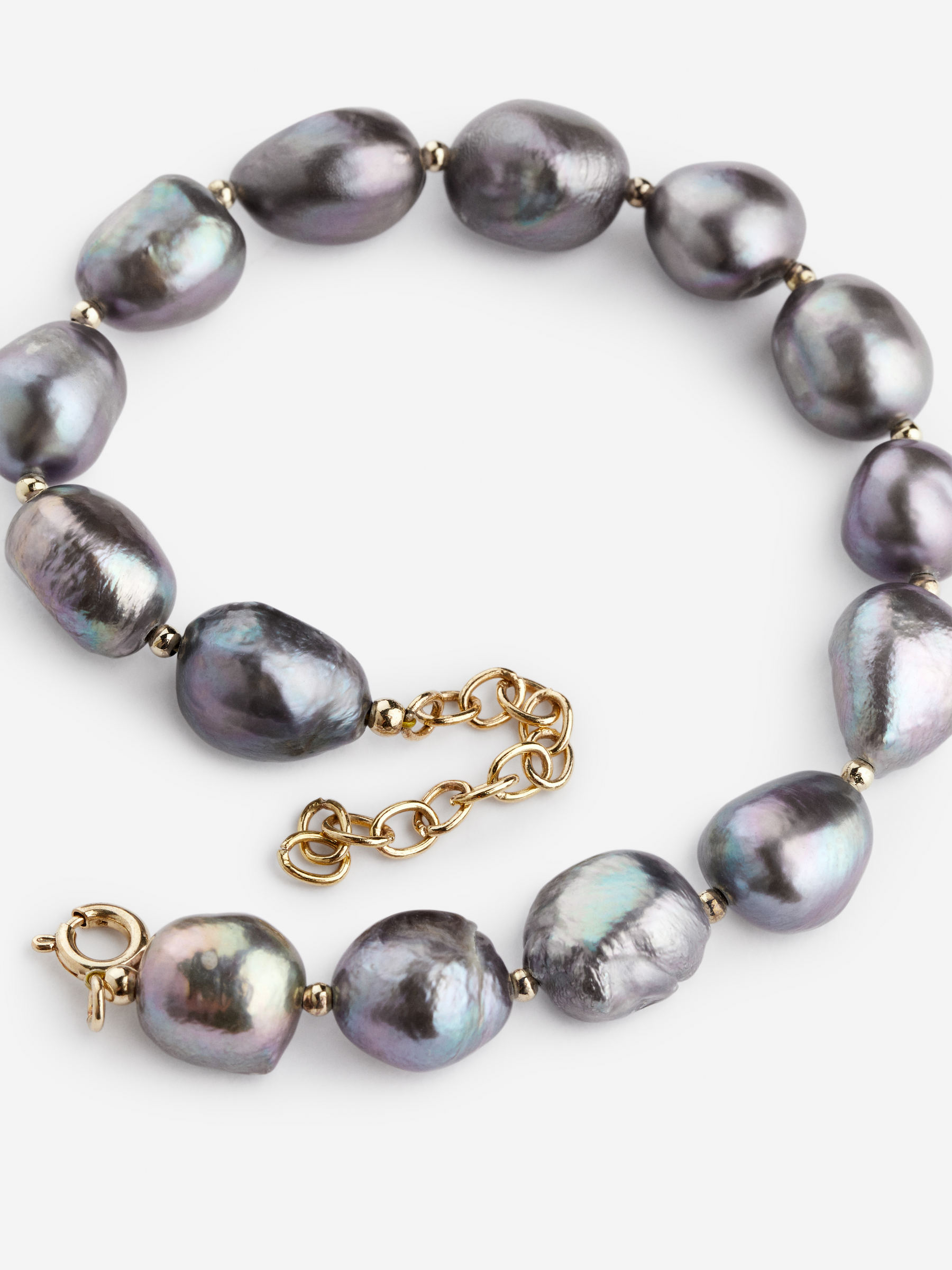 Freshwater Pearl Bracelet - Dark Pearl/Gold - Women - StillMedia/DescriptiveDetail - 2