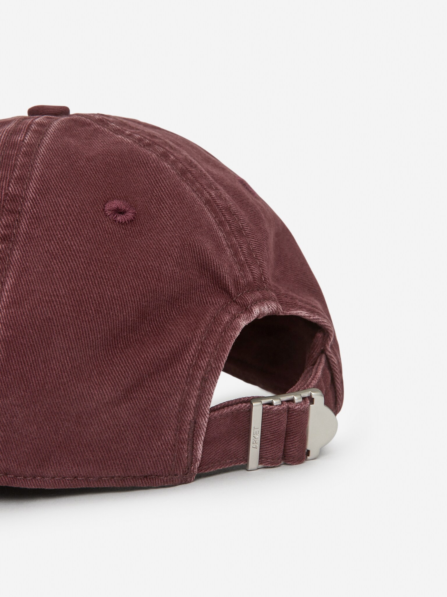 Praná bavlnená šiltovka - Burgundy/Grey/Mole - 3