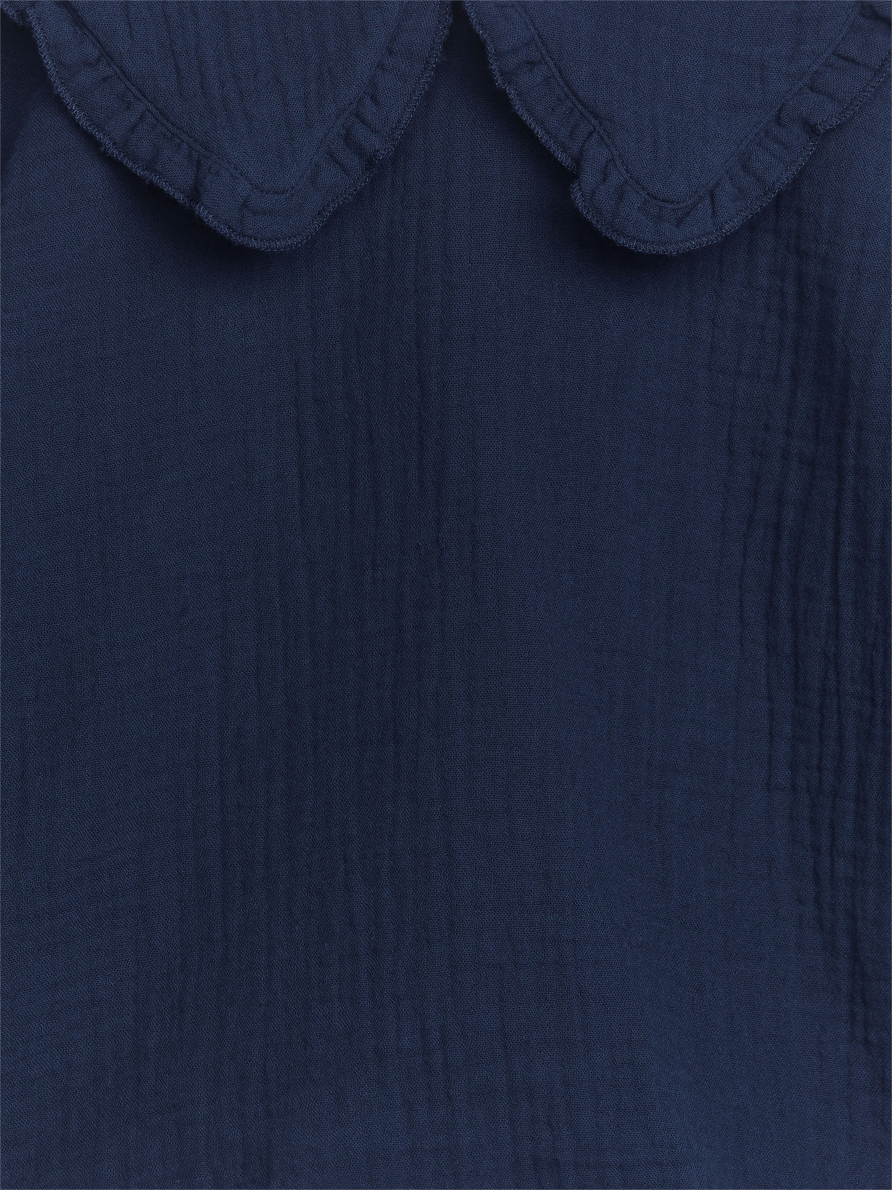 Bluse aus Nesseltuch mit Rüschenkragen - Dunkelblau - Regular Fit - Kinder - StillMedia/DescriptiveDetail - 3