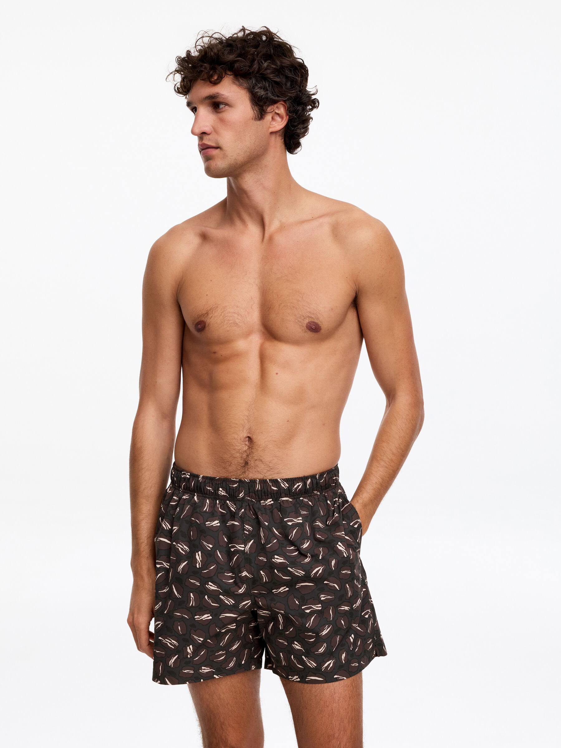 Short de bain imprimé - Marron - Homme - StillMedia/Lookbook - 6
