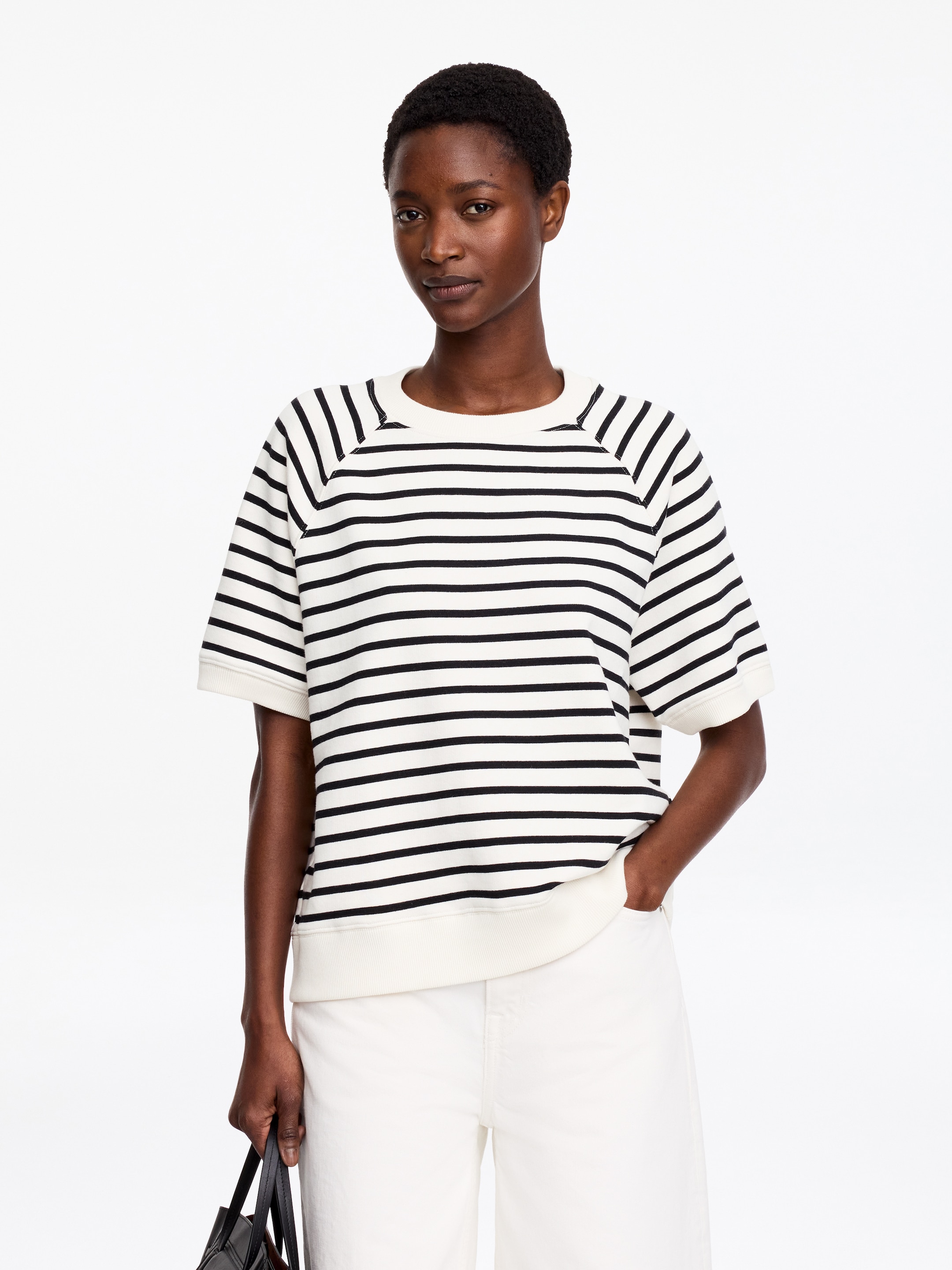 French Terry Sweatshirt-#E9E4DA-19414
