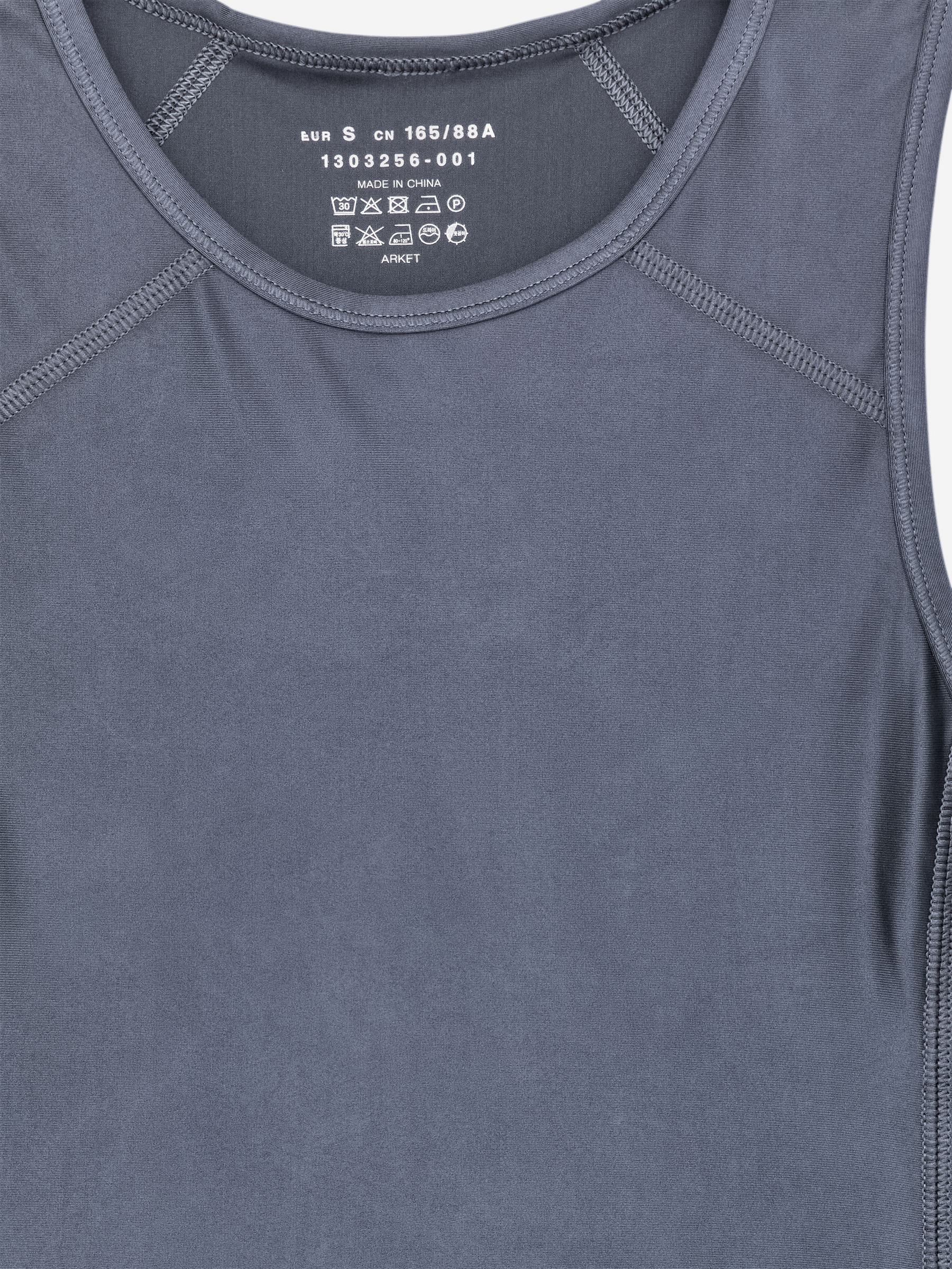 Shiny Tank Top - Dark Grey - Slim fit - Women - StillMedia/DescriptiveDetail - 1