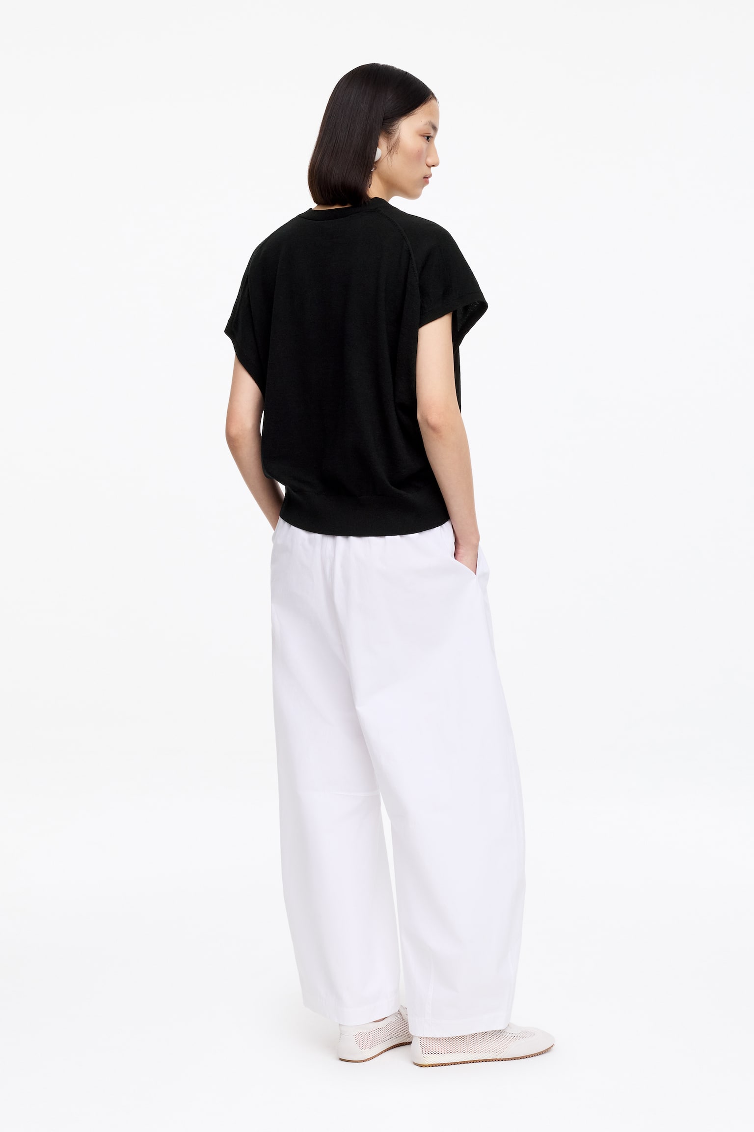 Weste aus Merinowolle - Schwarz/Braun - 5