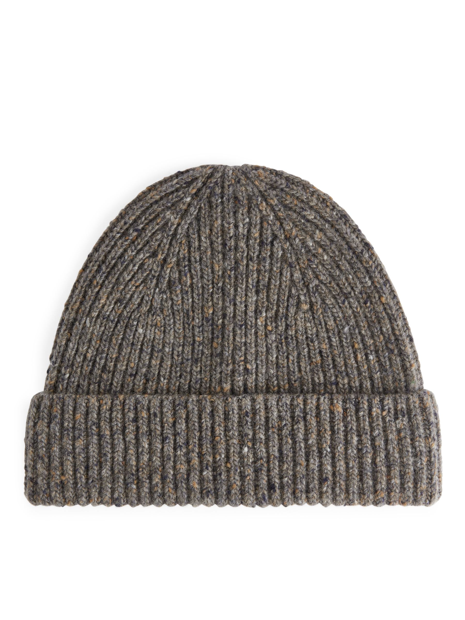 Rippstrick-Beanie aus Wollmischung - Braun/Noppen - Regular Fit - Herren - StillMedia/DescriptiveStillLife - 4