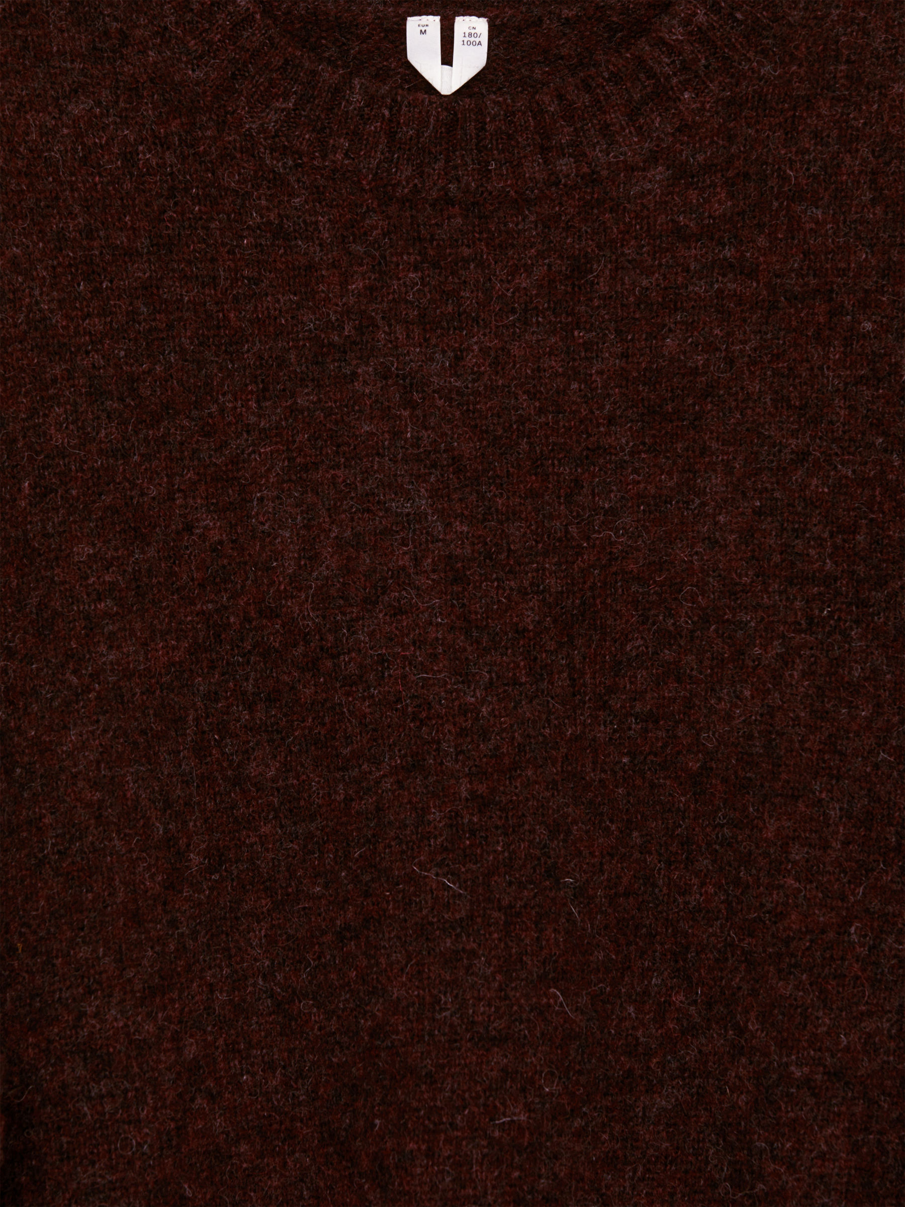 Jersey de lana con cuello redondo - Burdeos - Corte estándar - Men - StillMedia/DescriptiveDetail - 1