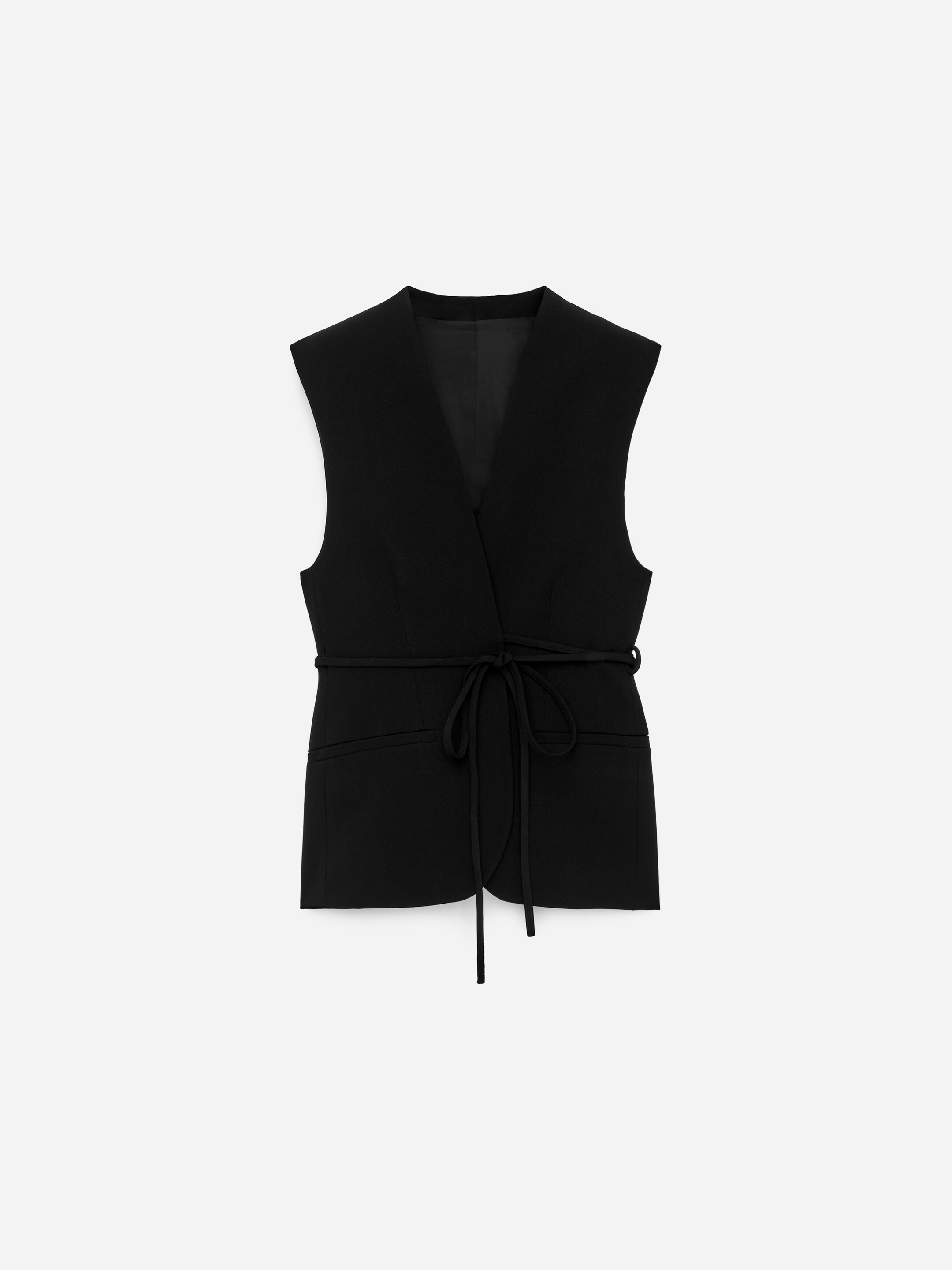 Größeres Bild ansehen: Weste mit Gürtel - Schwarz - Ladies | H&M DE 5