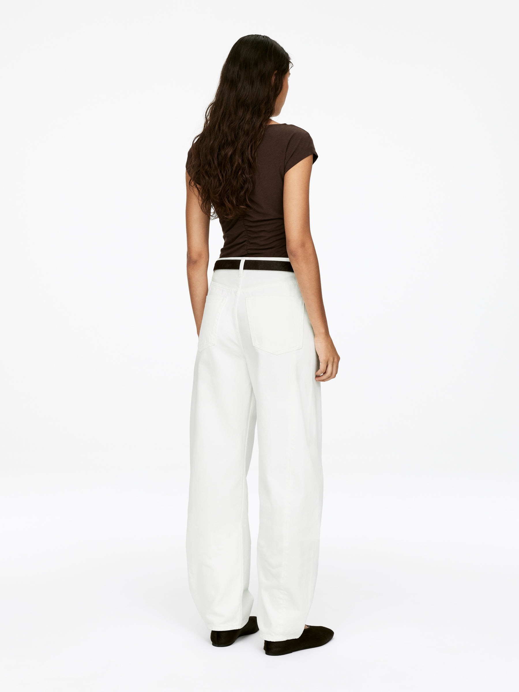 Jean barrel BLOOM - Blanc - Relaxed fit - Femme - StillMedia/Lookbook - 5