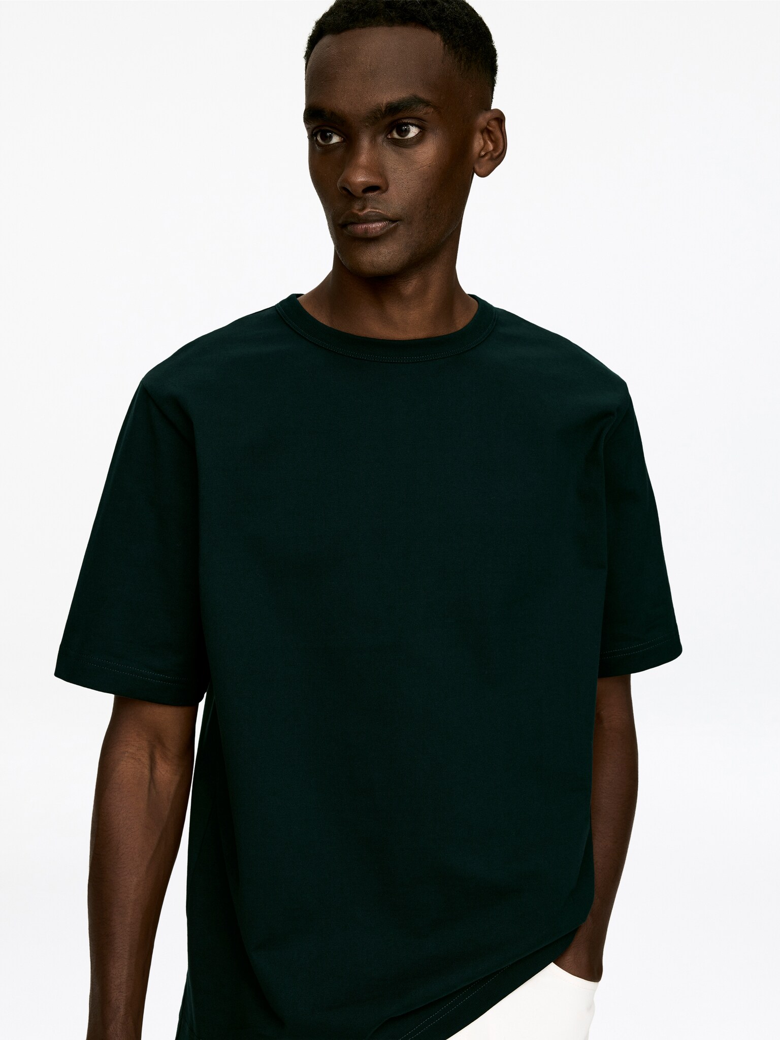 T-shirt oversize 270 GSM - Vert foncé/Avoine/Noir/Blanc/Taupe foncé/Bleu foncé - 4