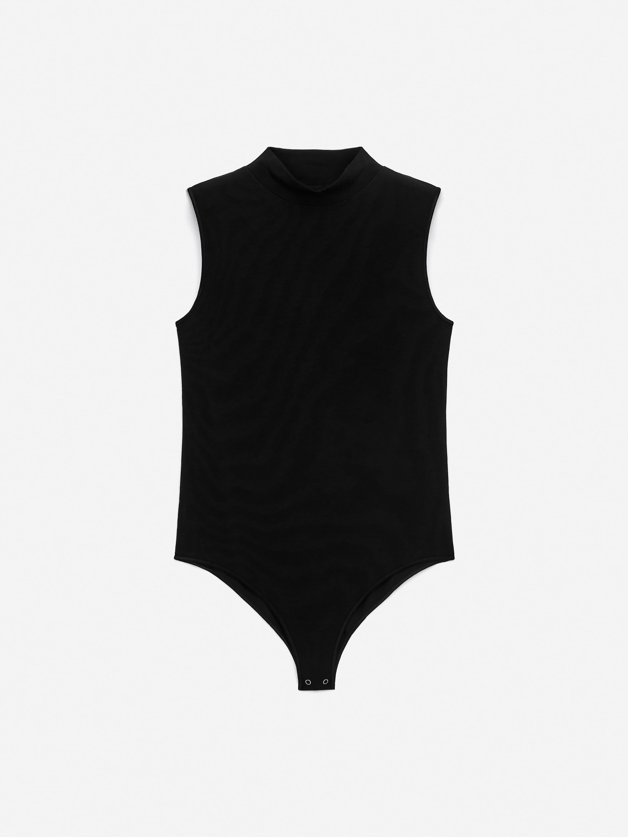 Stretch Mock-Neck Bodysuit - Black - Slim fit - Women - StillMedia/DescriptiveStillLife - 1
