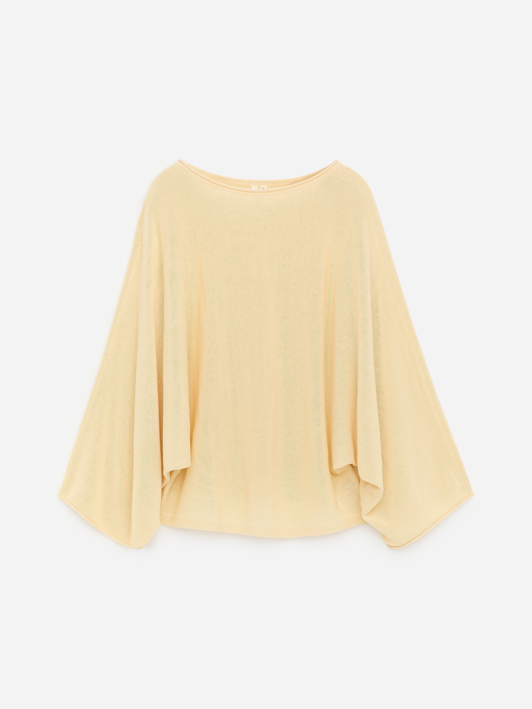 Maglia drappeggiata - Crema - Loose fit - Women - StillMedia/DescriptiveStillLife - 1