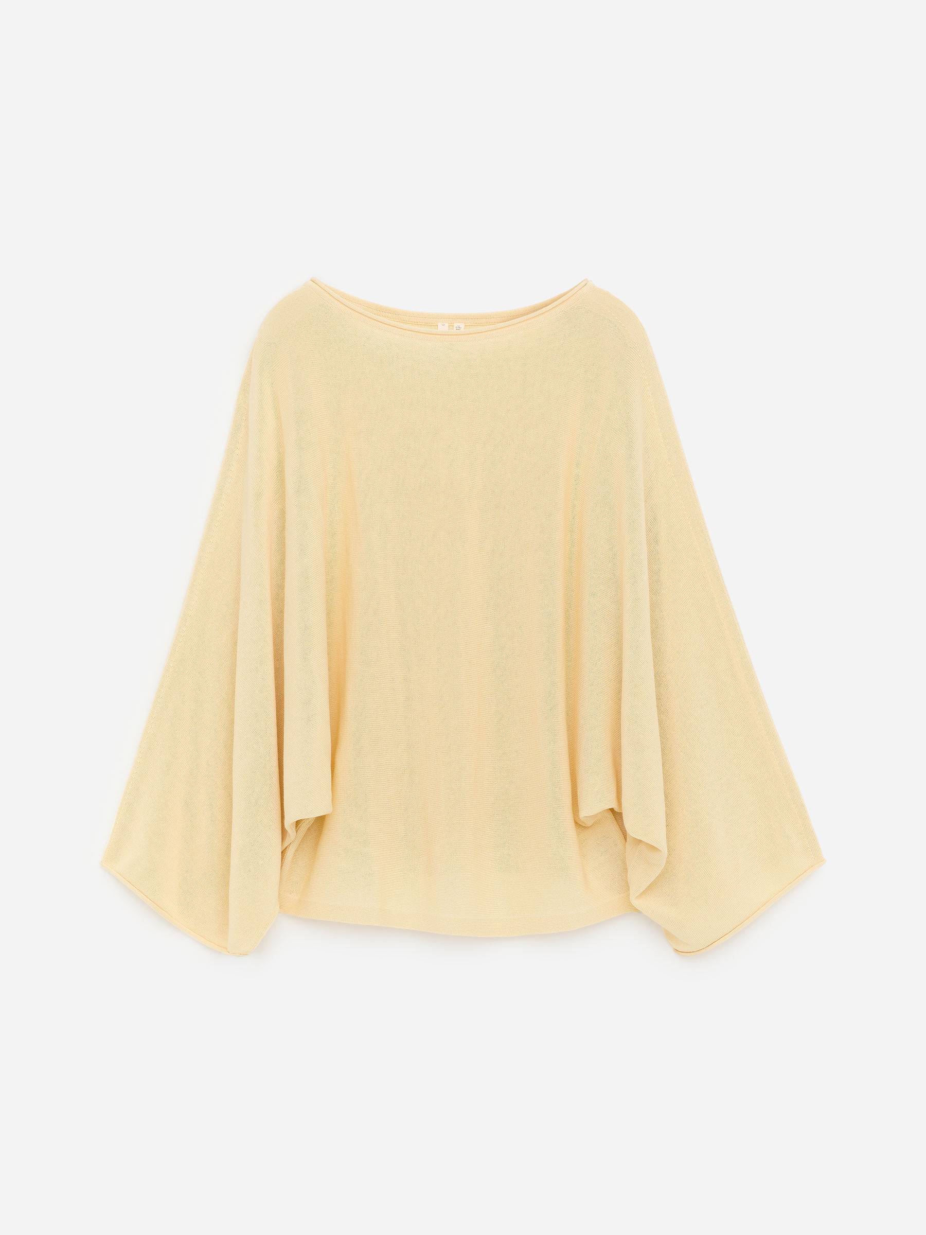 Maglia drappeggiata - Crema - Loose fit - Women - StillMedia/DescriptiveStillLife - 1