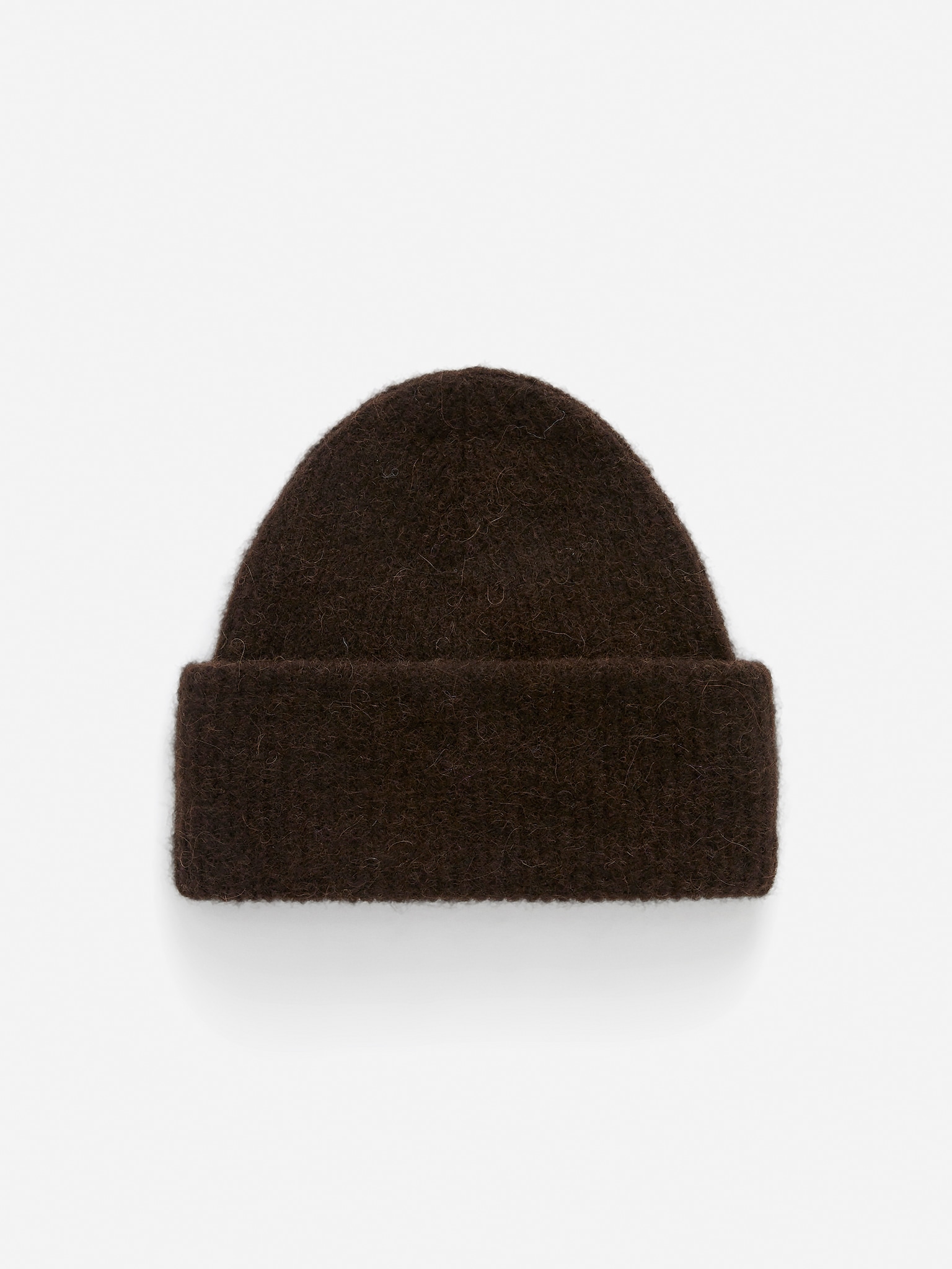 Beanie aus Alpaka- und Merinowolle - Dunkelbraun/Beige/Rot/Schwarz/Dunkelblau/Dunkelgrau