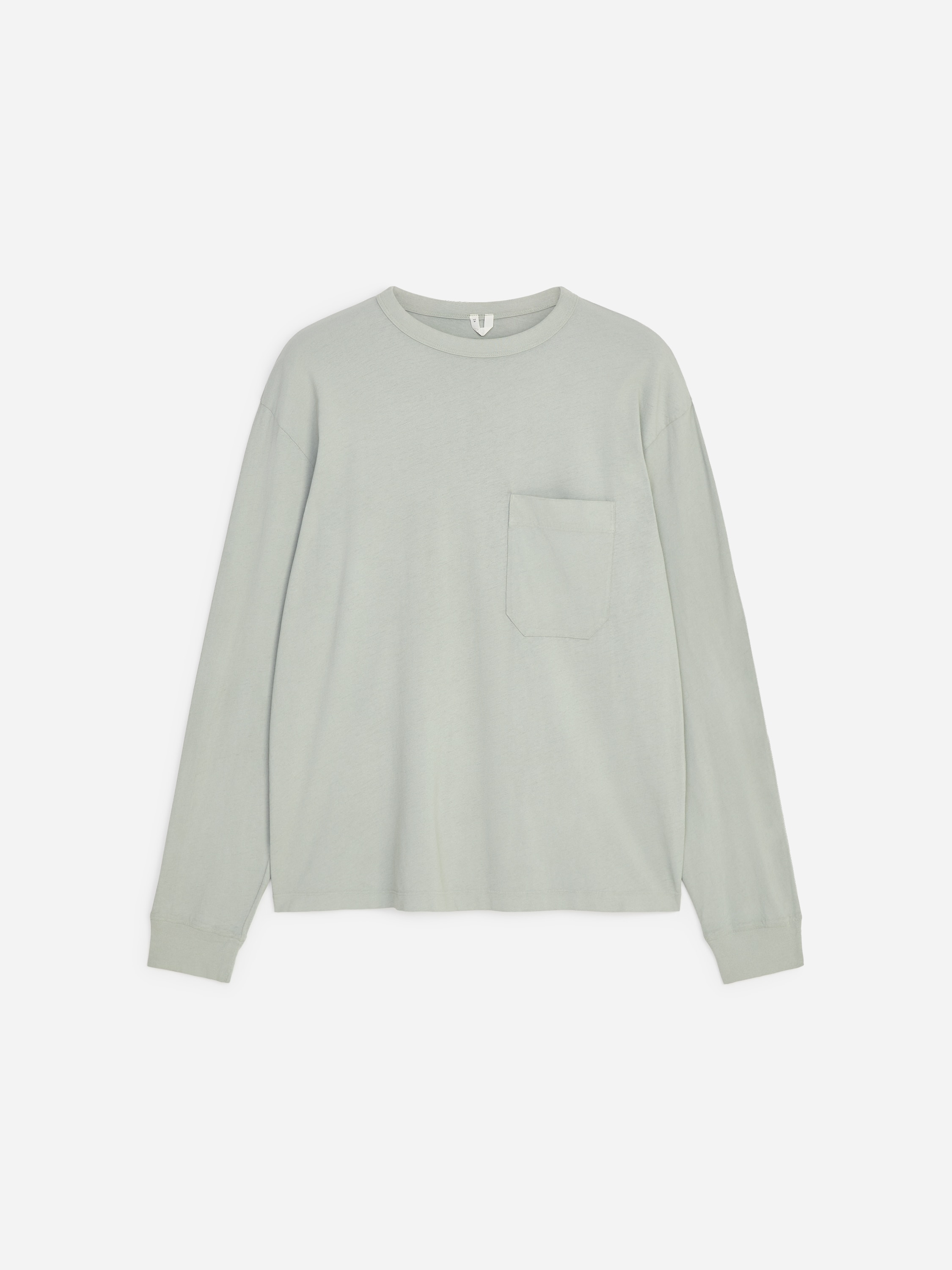 Långärmad t-shirt - Ljus khakigrön/Grå/Senap