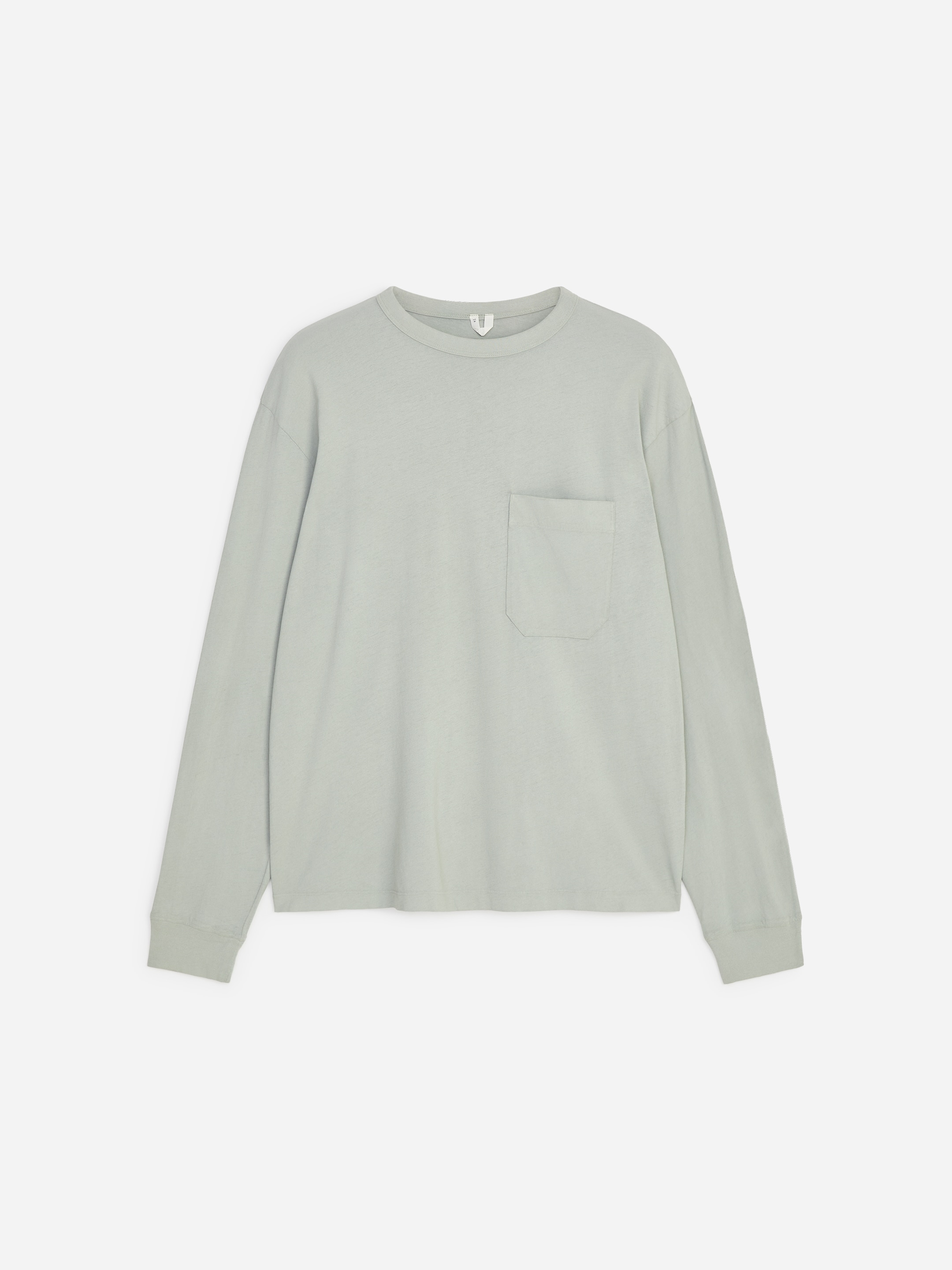 Relaxed Long-Sleeve T-Shirt - Light Khaki Green - Relaxed fit - men - StillMedia/DescriptiveStillLife - 1