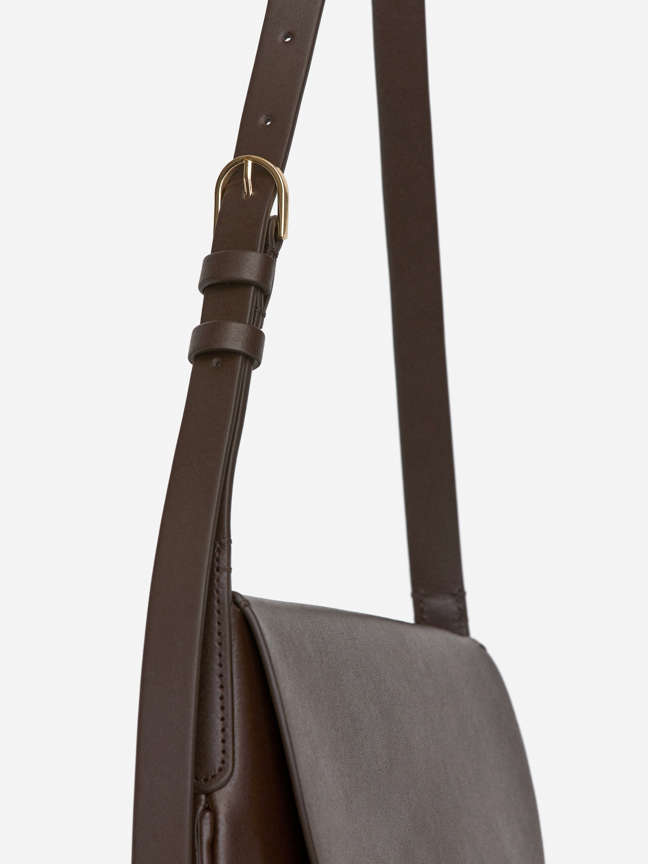Bolso bandolera de piel - Marrón oscuro - Women - StillMedia/DescriptiveDetail - 1