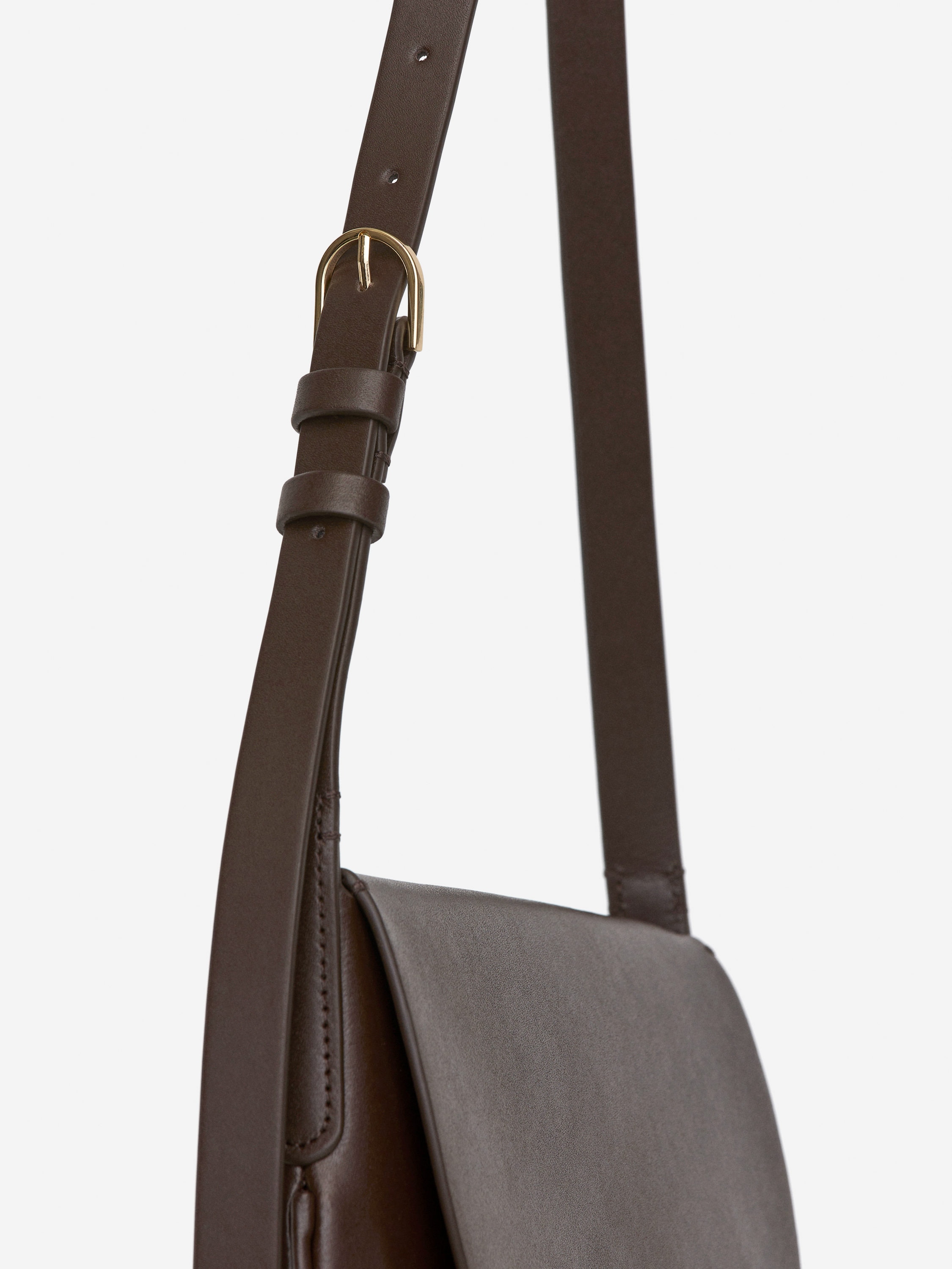 LeatherShoulderBag - Dark Brown - Women - StillMedia/DescriptiveDetail - 1