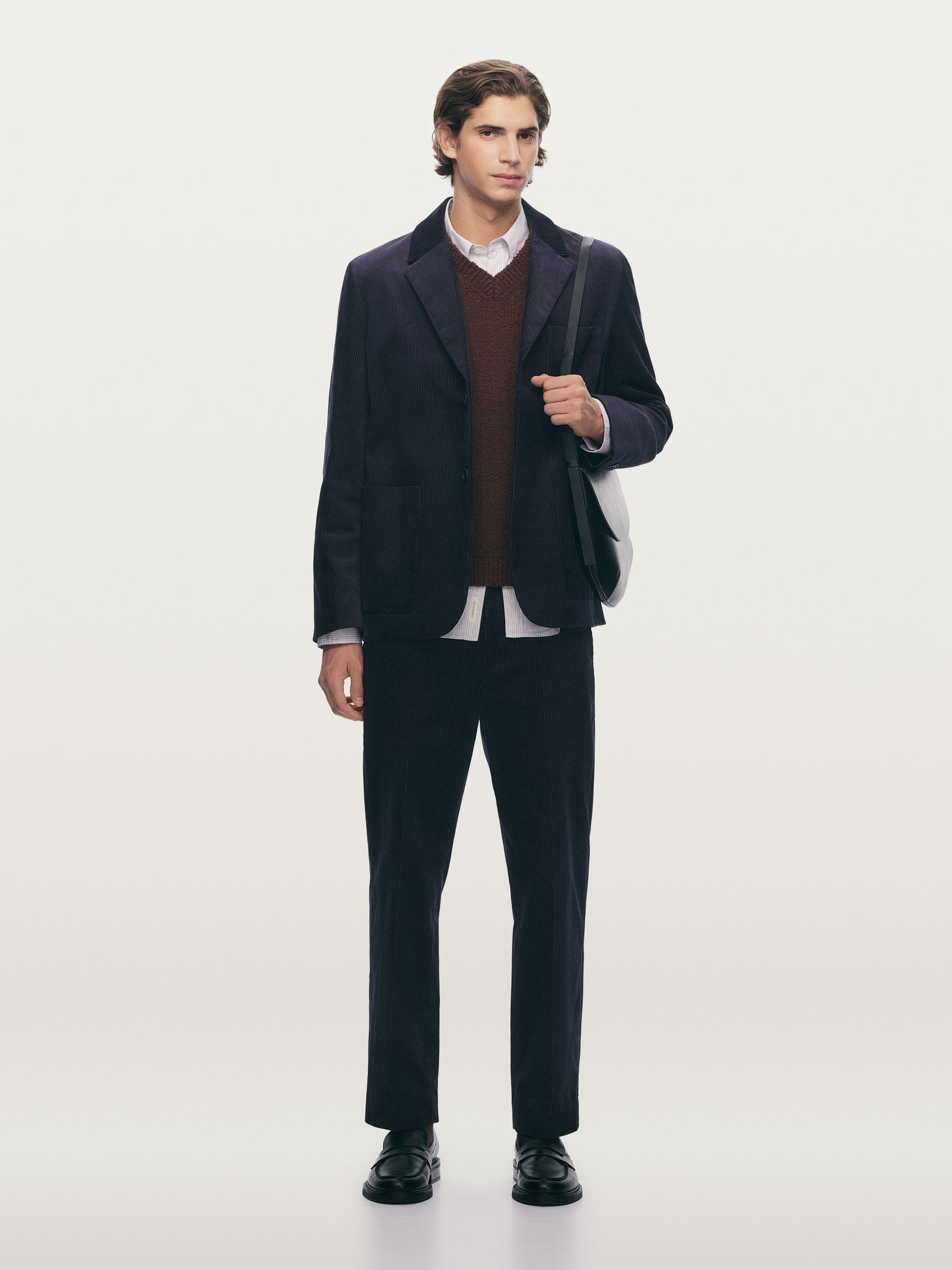 Poplin Shirt - Blue/White/Black - Regular fit - Men - StillMedia/Environmental - 1