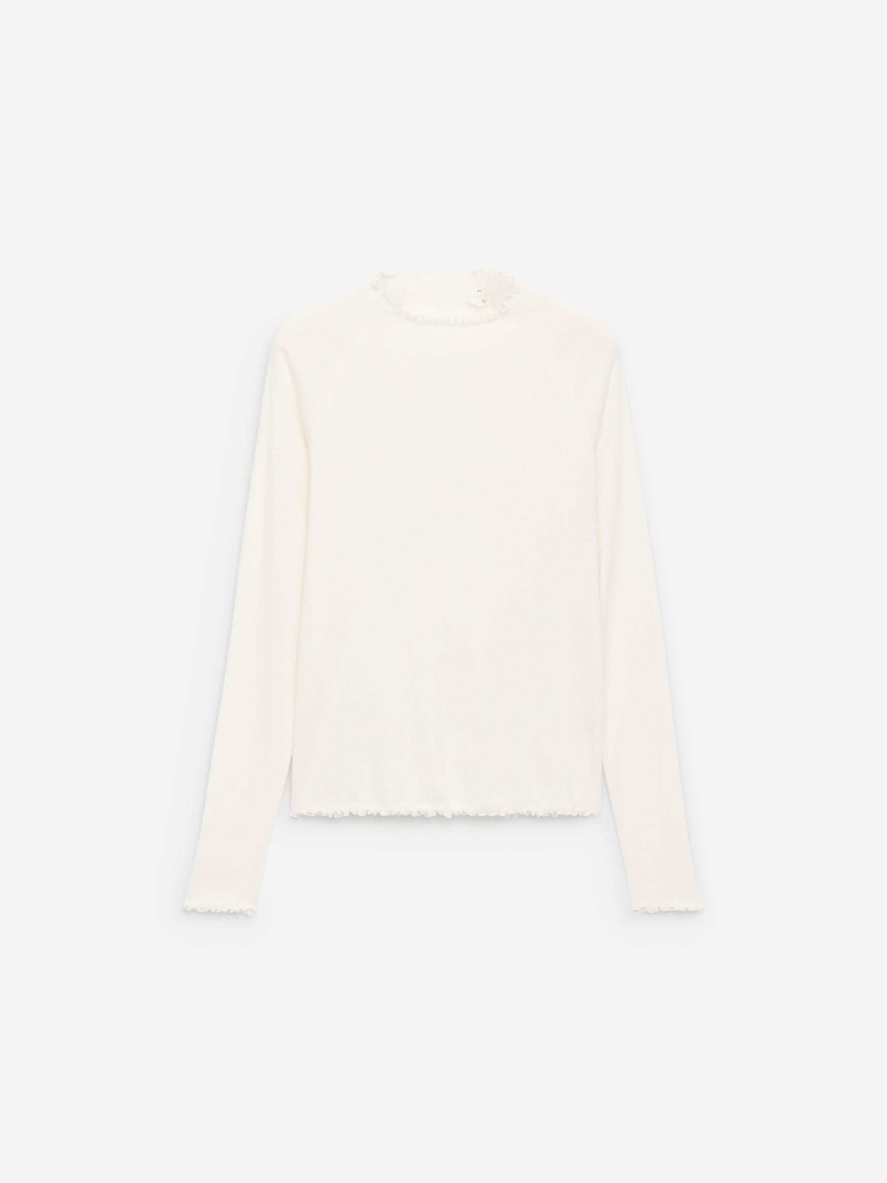 Långärmad t-shirt med babylock-#F4F3E9-16324