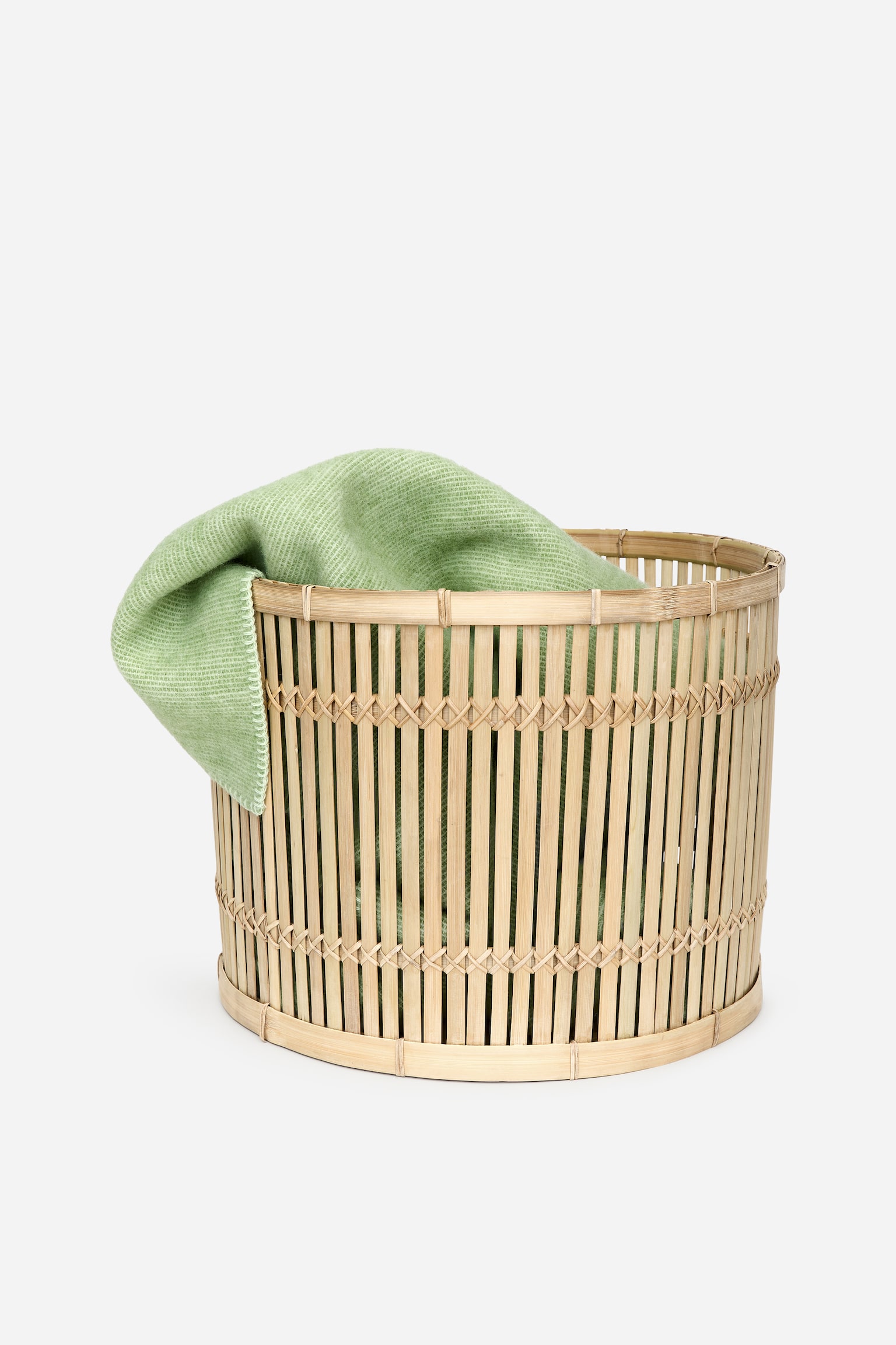 Cesta de bambú - Beige - 2