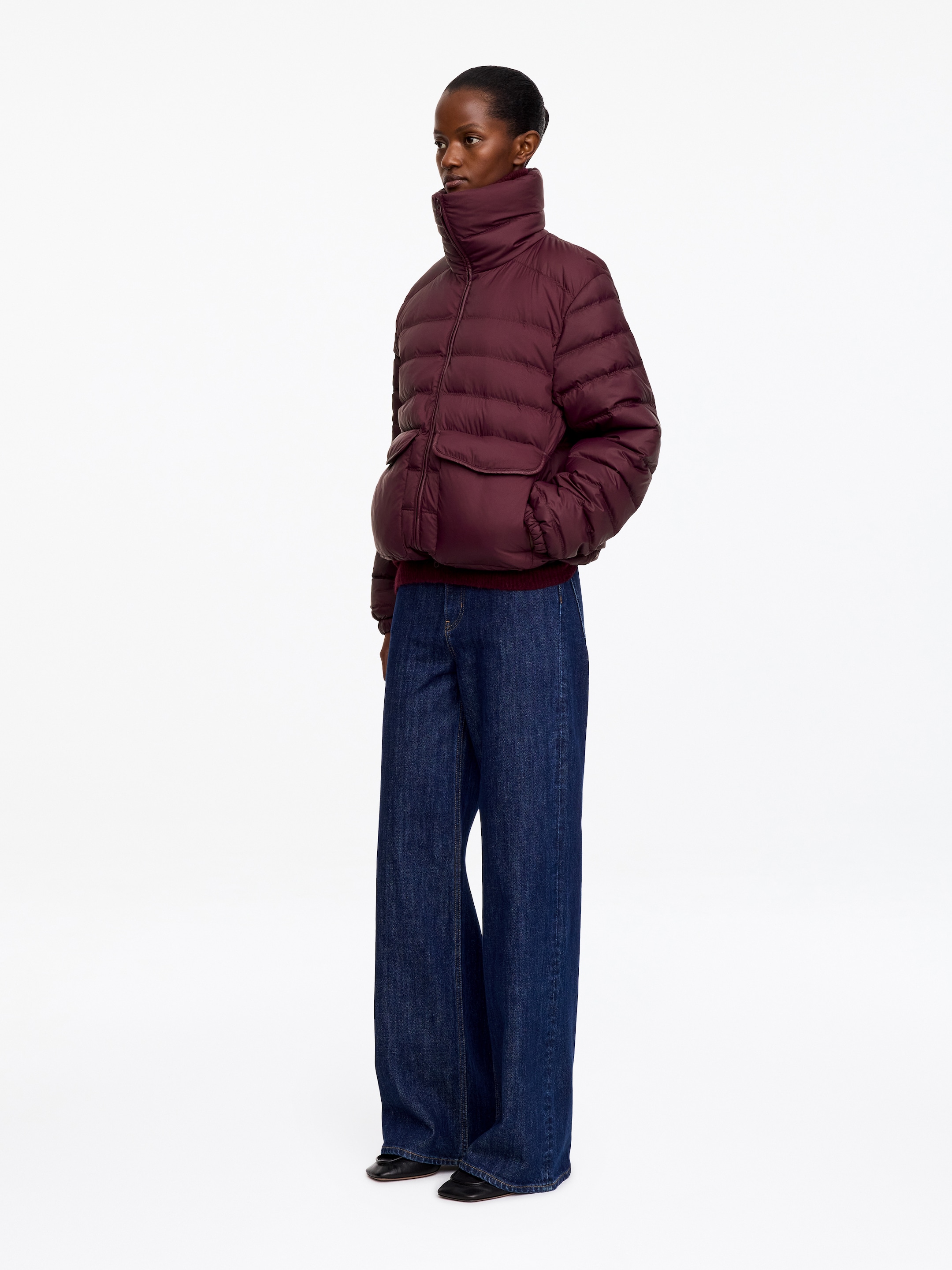 Re:Down Padded Jacket - Dark Red - Regular fit - women - StillMedia/Lookbook - 9