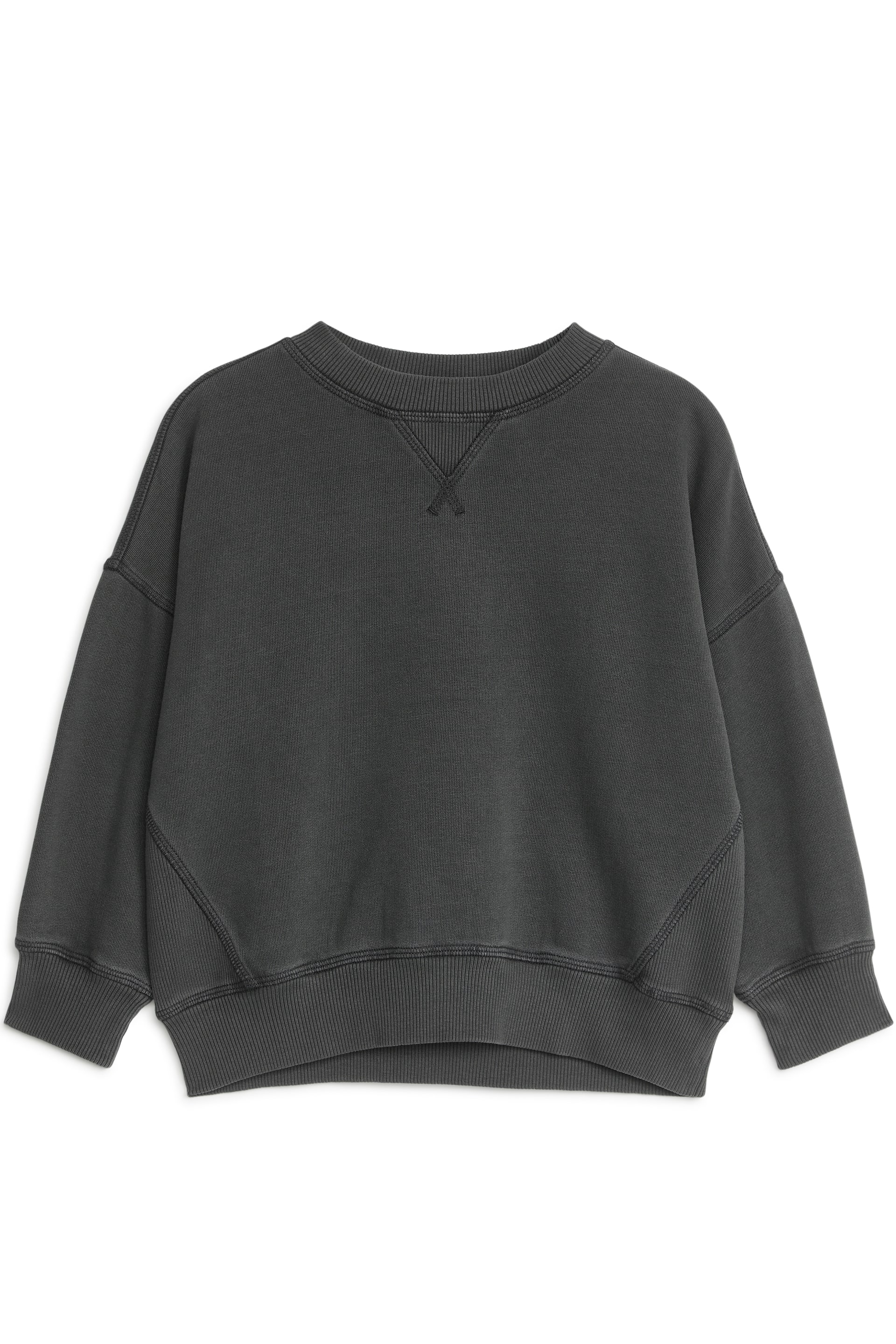 View larger image: Relaxed Cotton Sweatshirt - Black - Kids | H&M GB 1