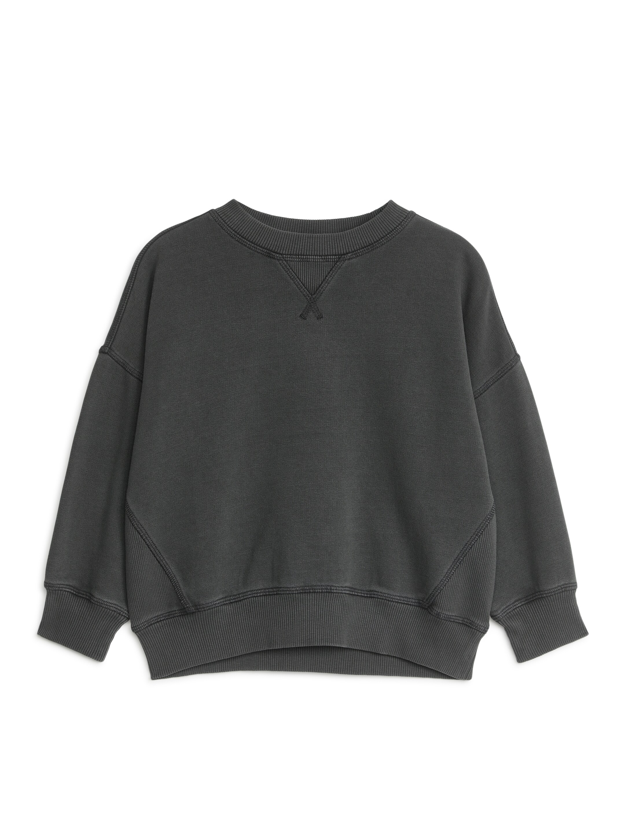 Relaxed Cotton Sweatshirt - Black - Loose fit - Children - StillMedia/DescriptiveStillLife - 2