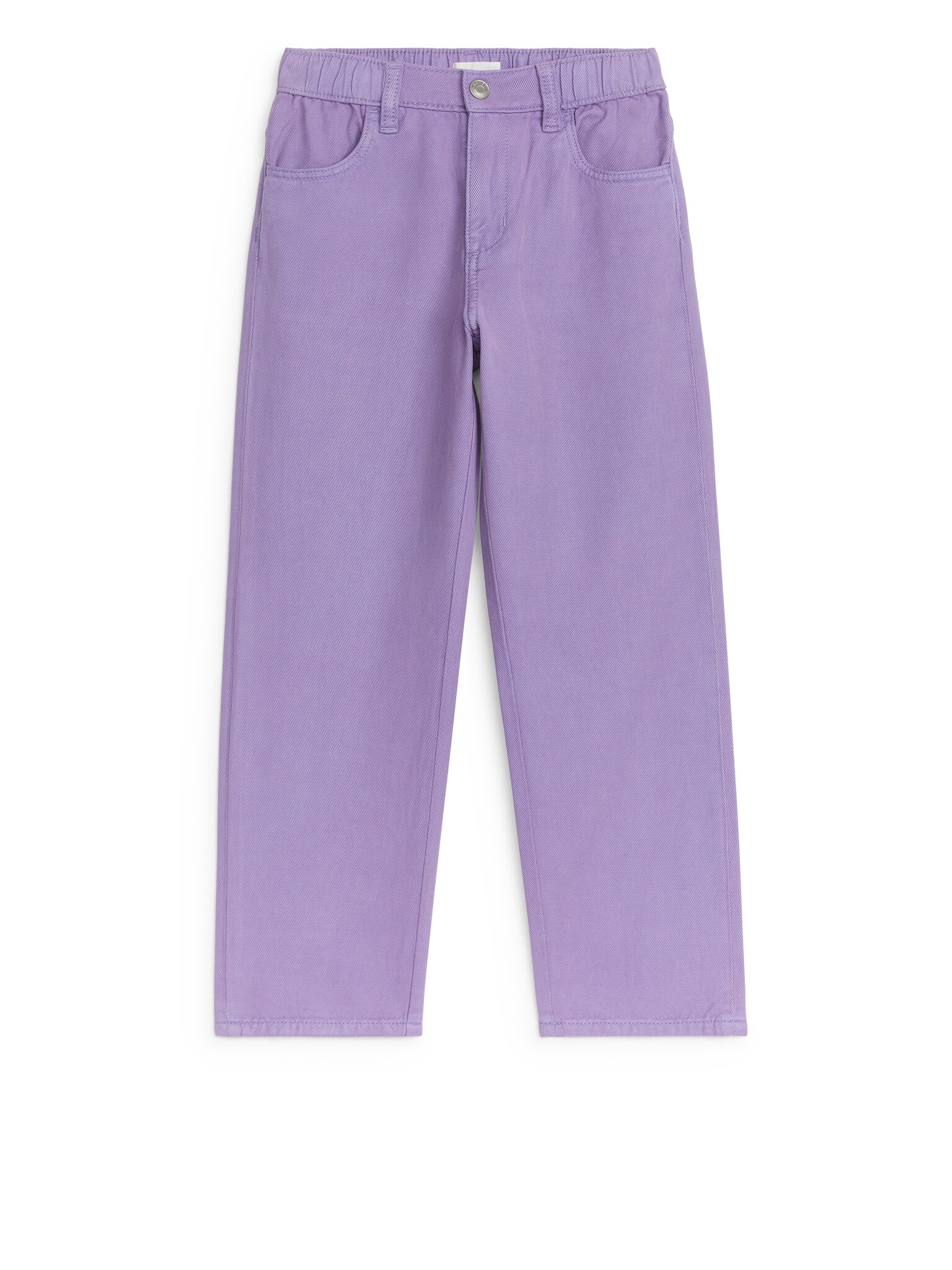 Pull-On Denim Trousers - Lilac