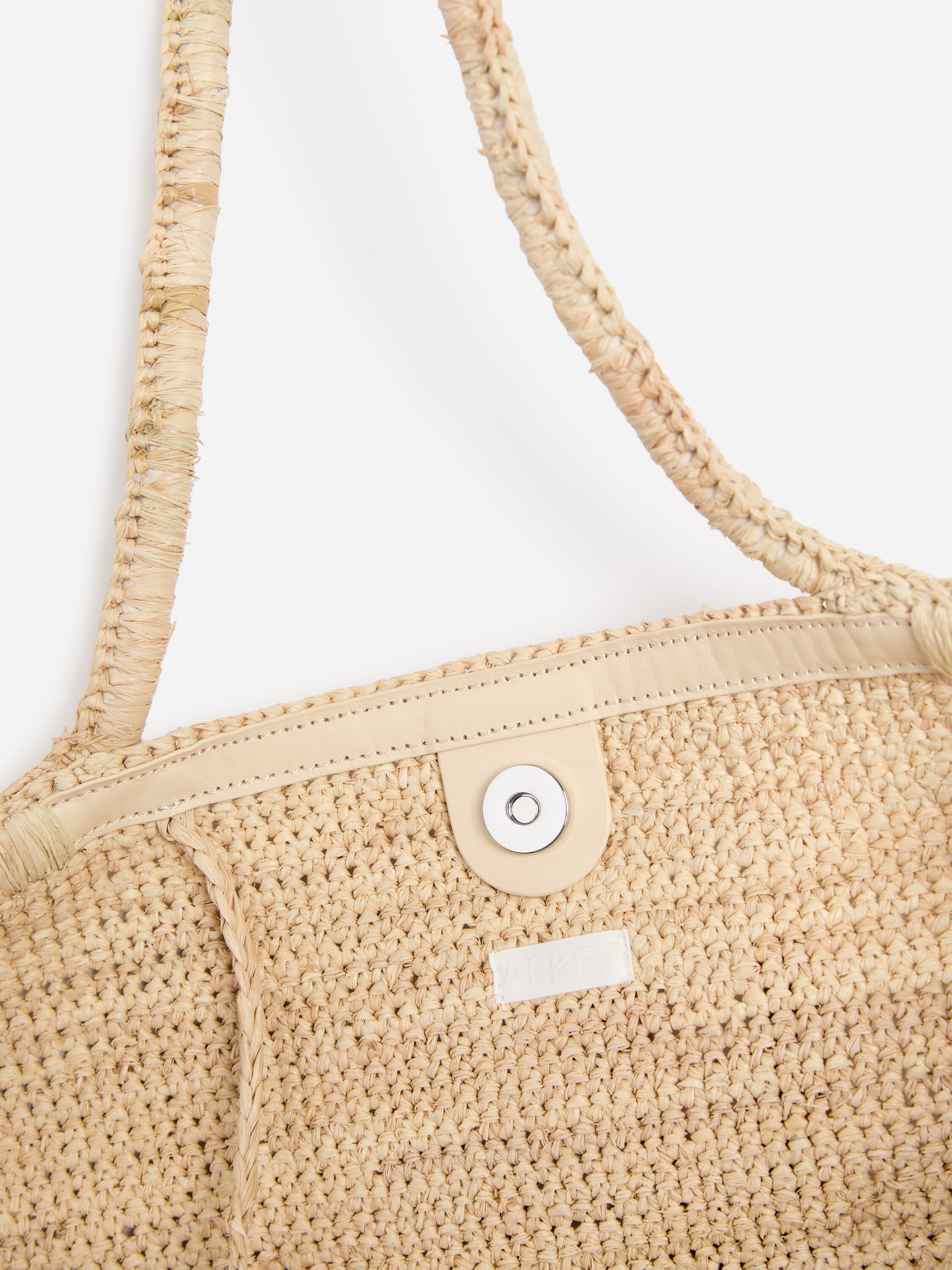 Raffia Tote Bag – Beige – ARKET WW