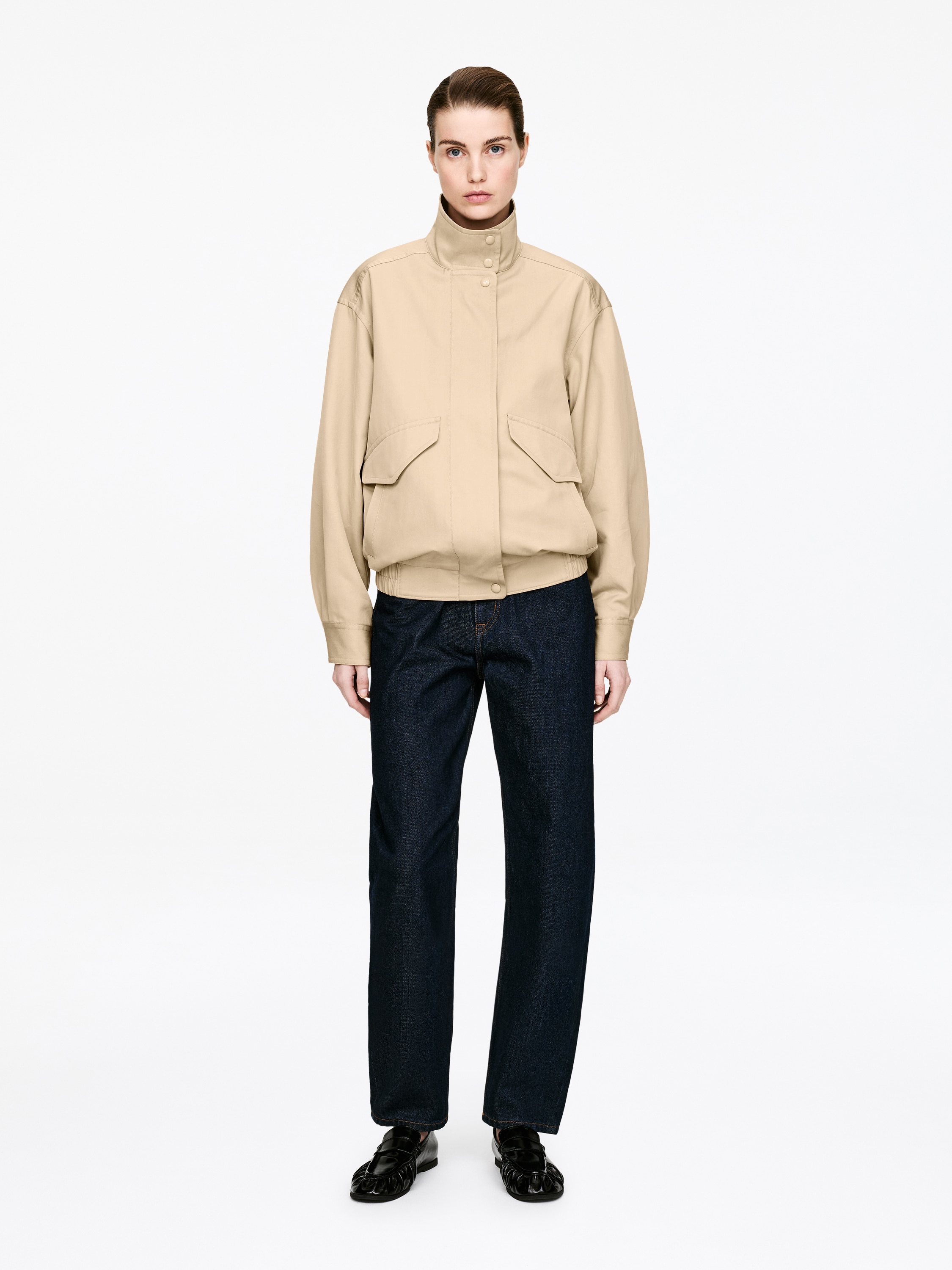 Harrington-jakke - Beige