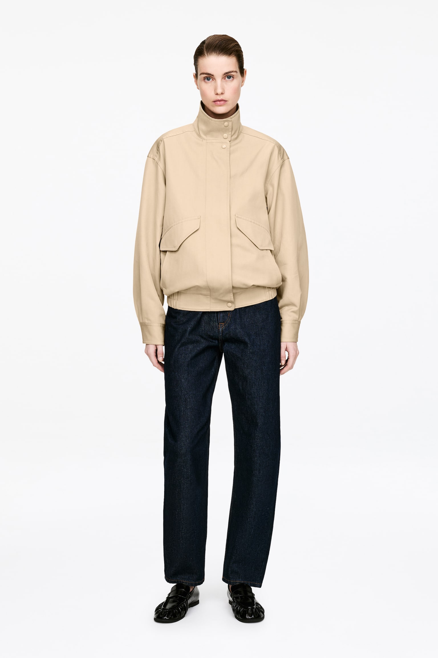 Kurtka Harrington - Beżowy/Różowy - 1