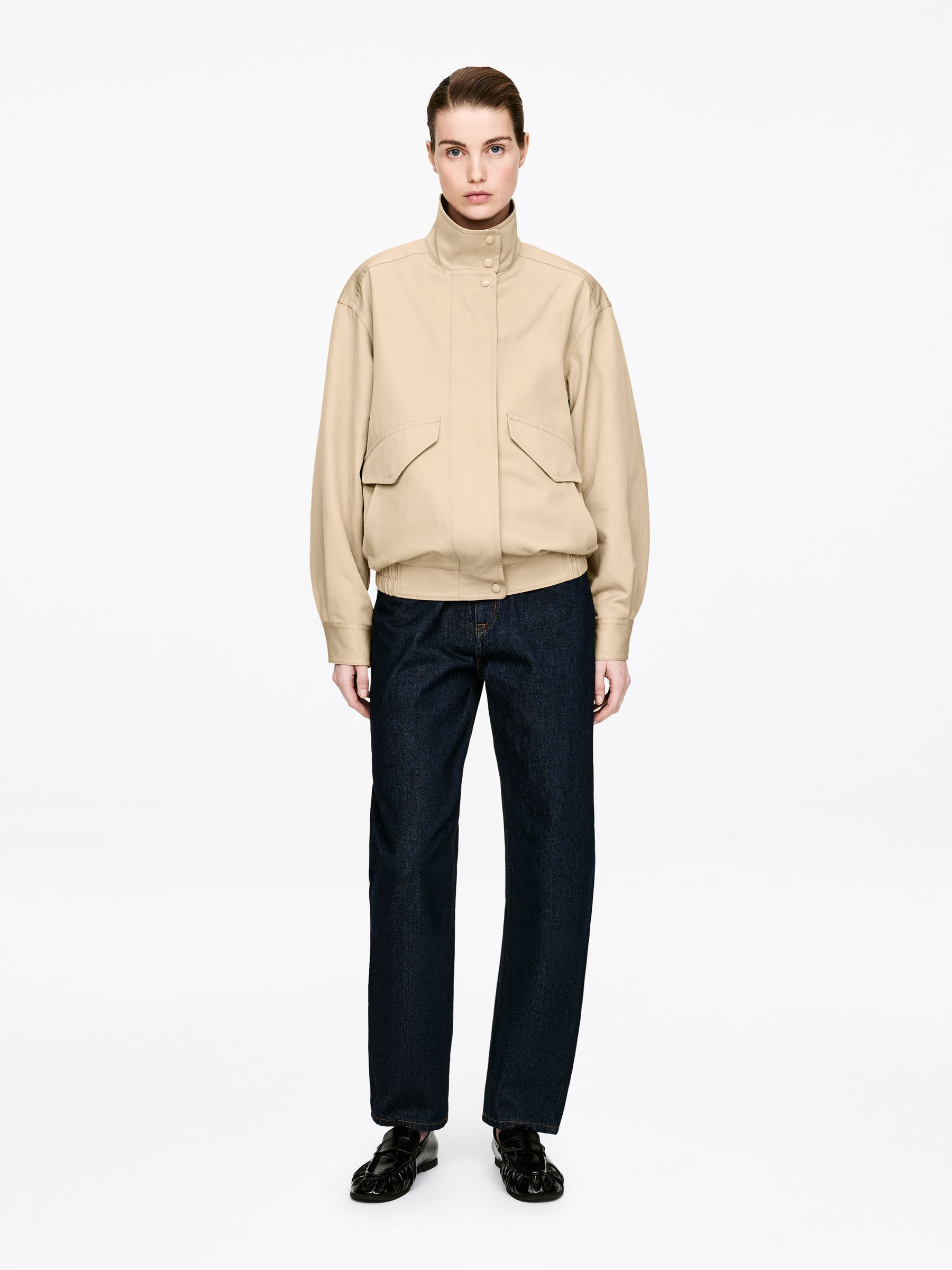 Veste Harrington - Beige - Oversized - Femme - StillMedia/Lookbook - 5
