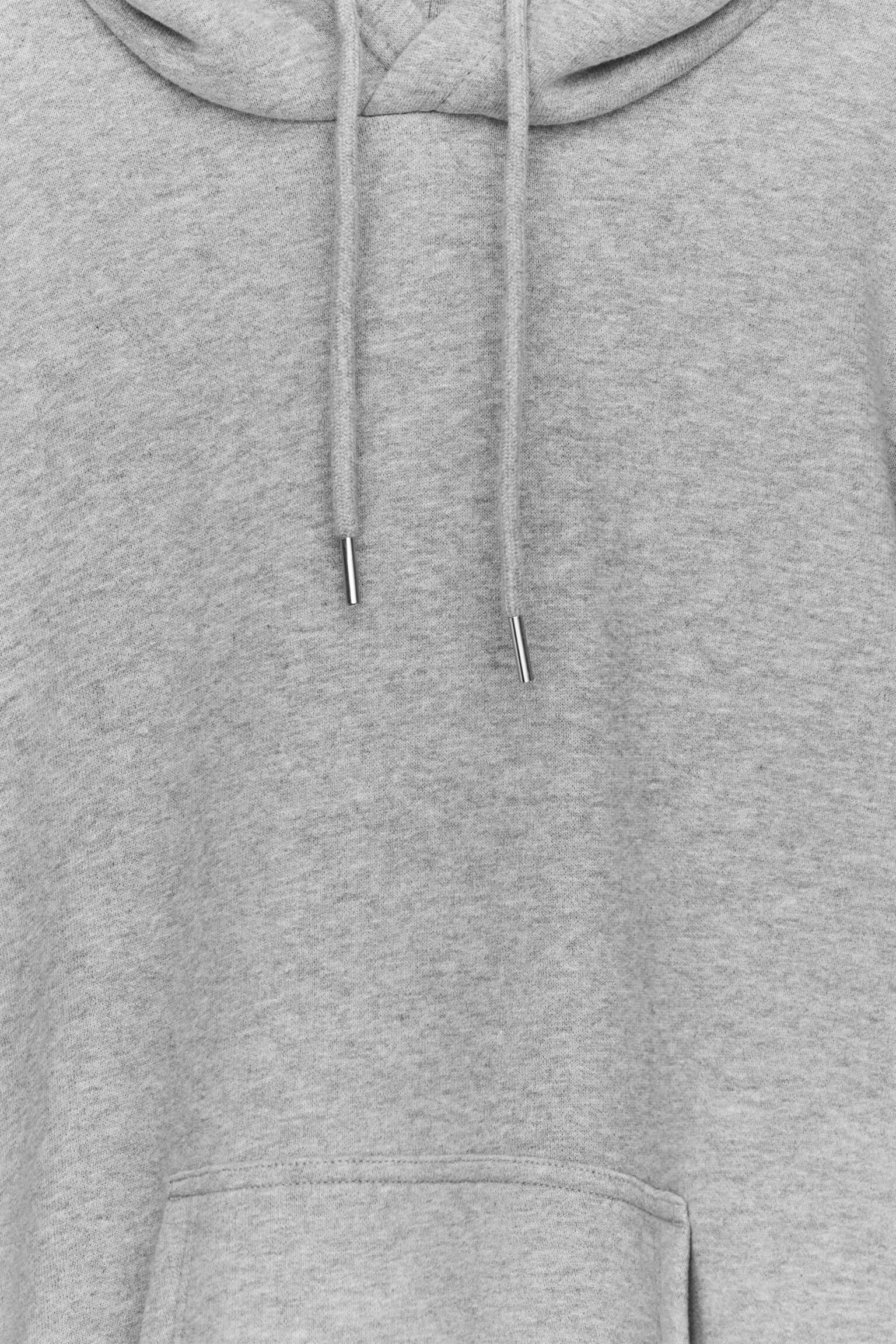 Sweat à capuche - Gris chiné/Bleu foncé/Rouge - 6