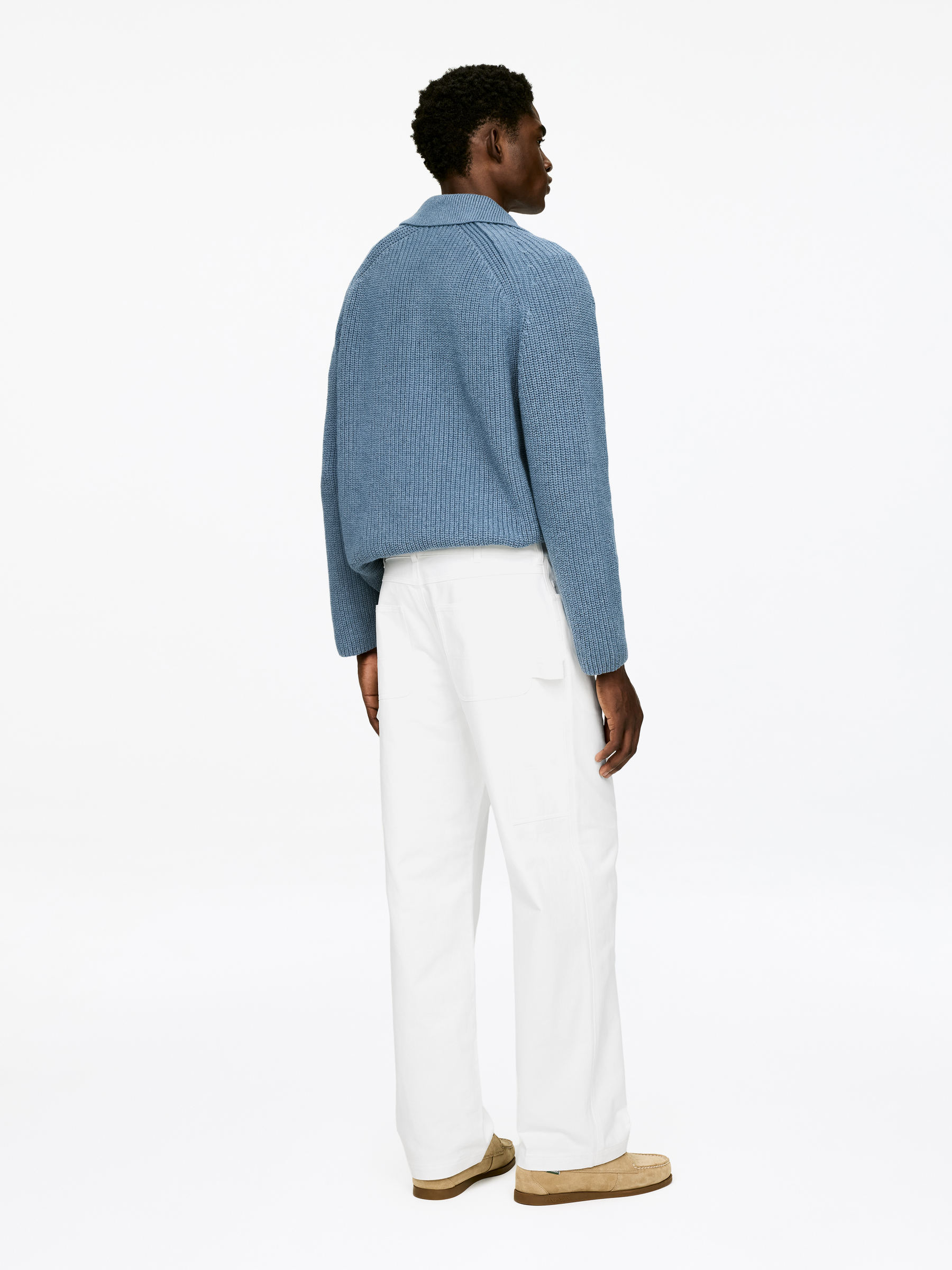 Lockere Canvas-Hose - Cremeweiß - Relaxed Fit - Herren - StillMedia/Lookbook - 4