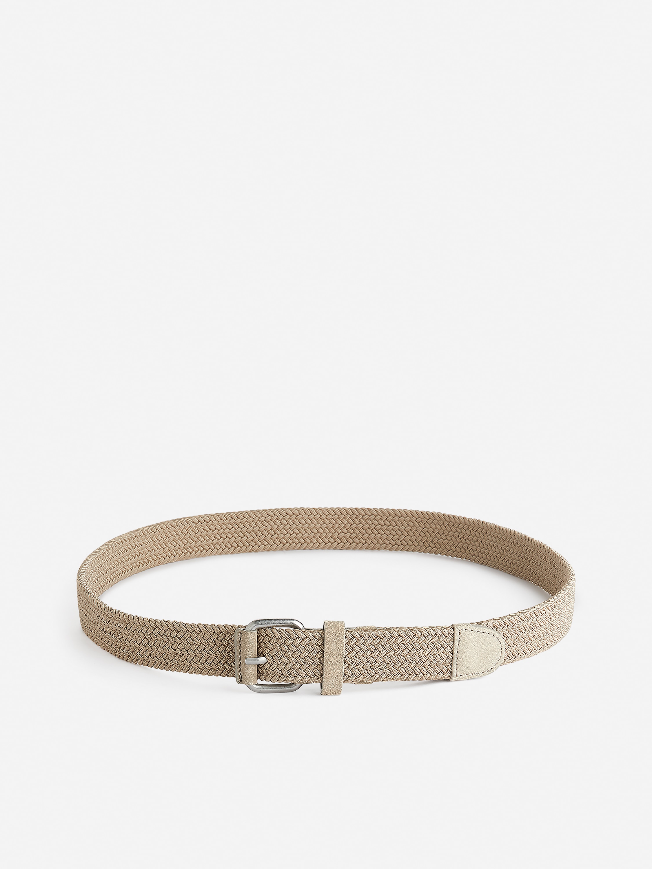 Braided Leather Trimmed Belt – Beige – Men – ARKET EU