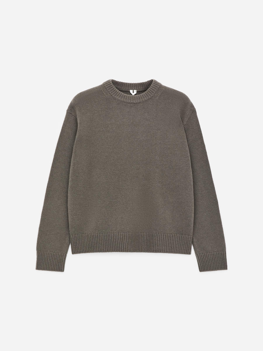 ARKET Men's  Heavy Knit Wool Jumper Grey,  size S