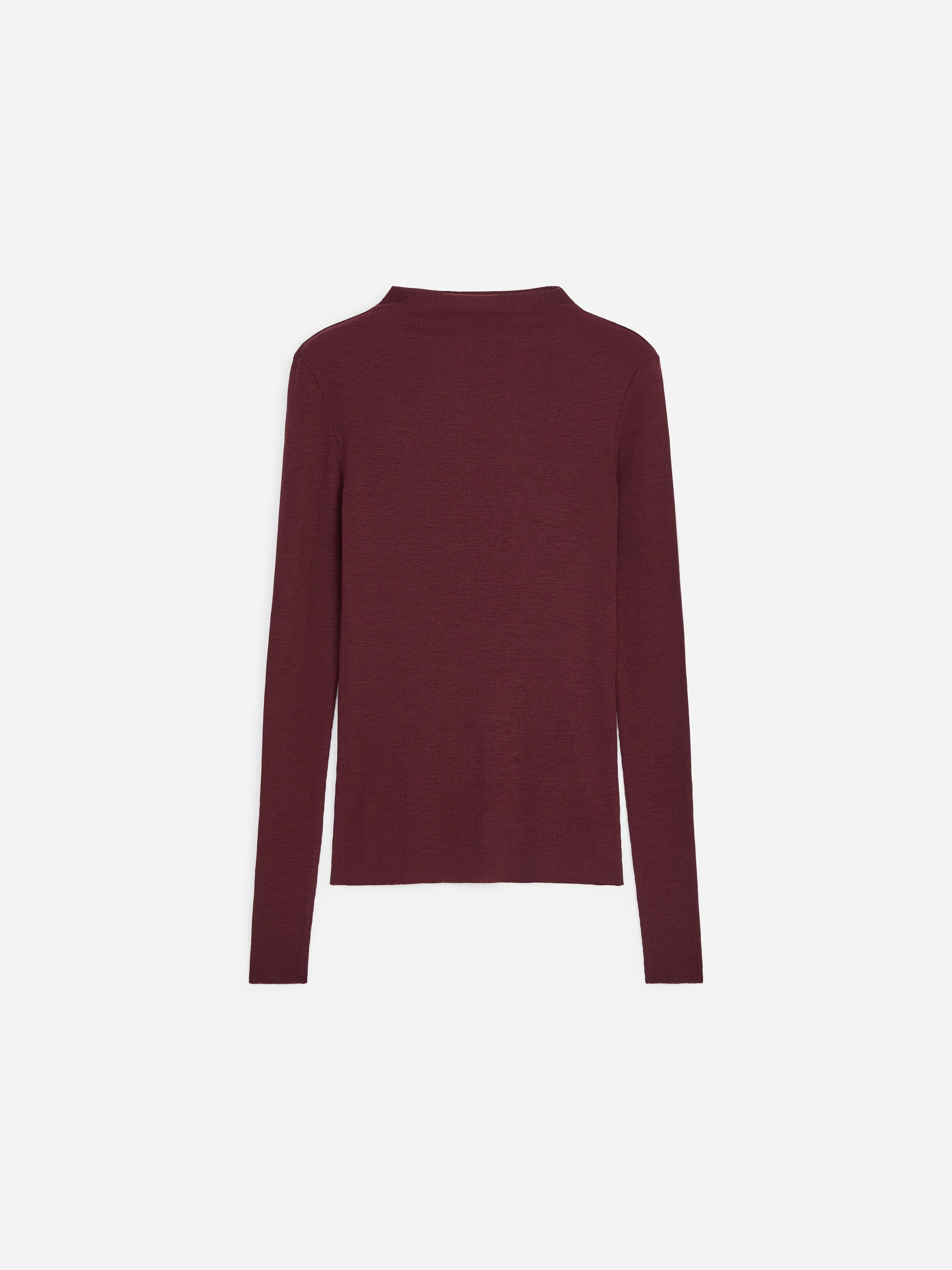 Rib-Knitted Wool Top