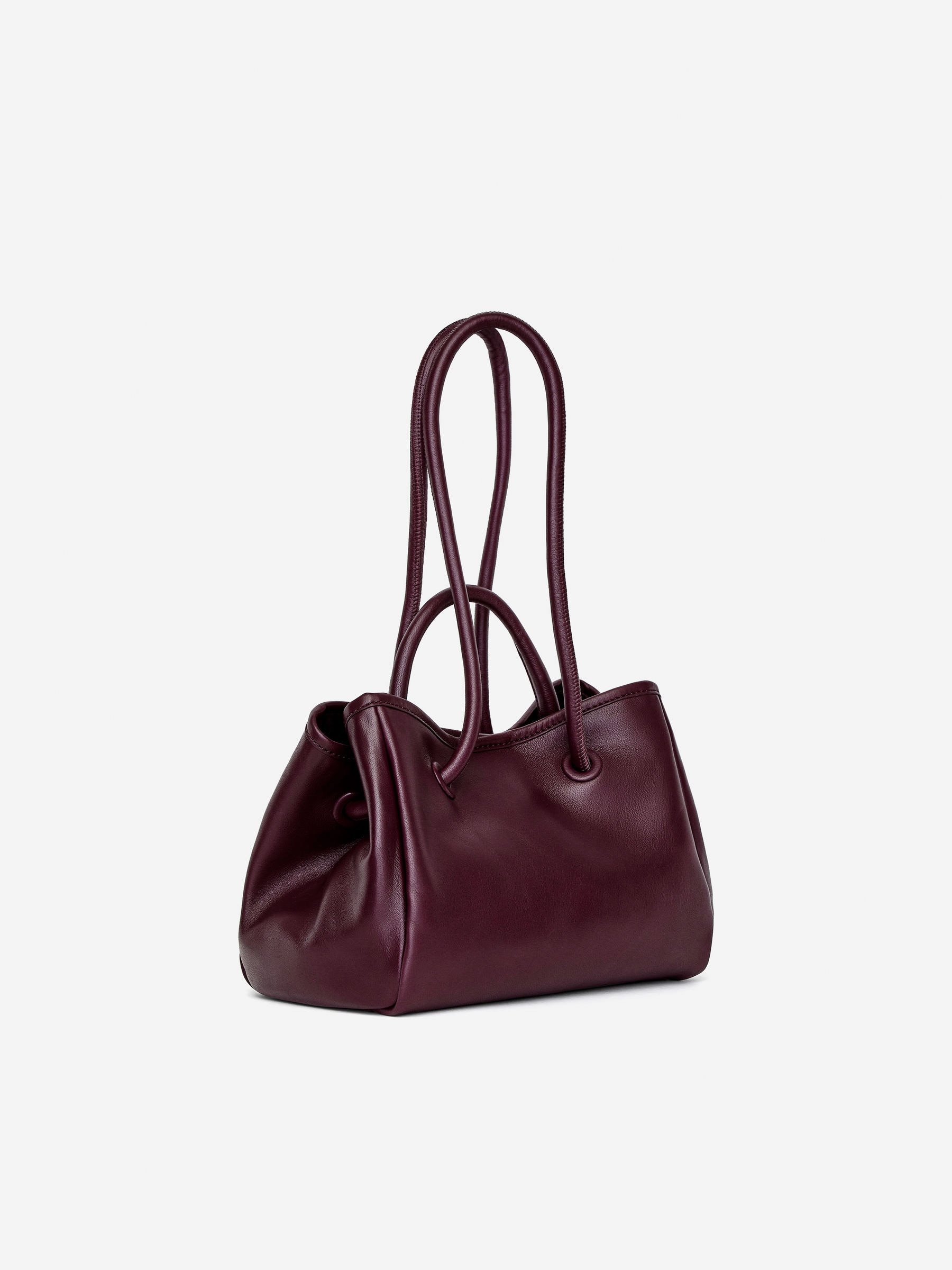 Sac à bandoulière en cuir - Rouge foncé - Femme - StillMedia/DescriptiveStillLife - 4