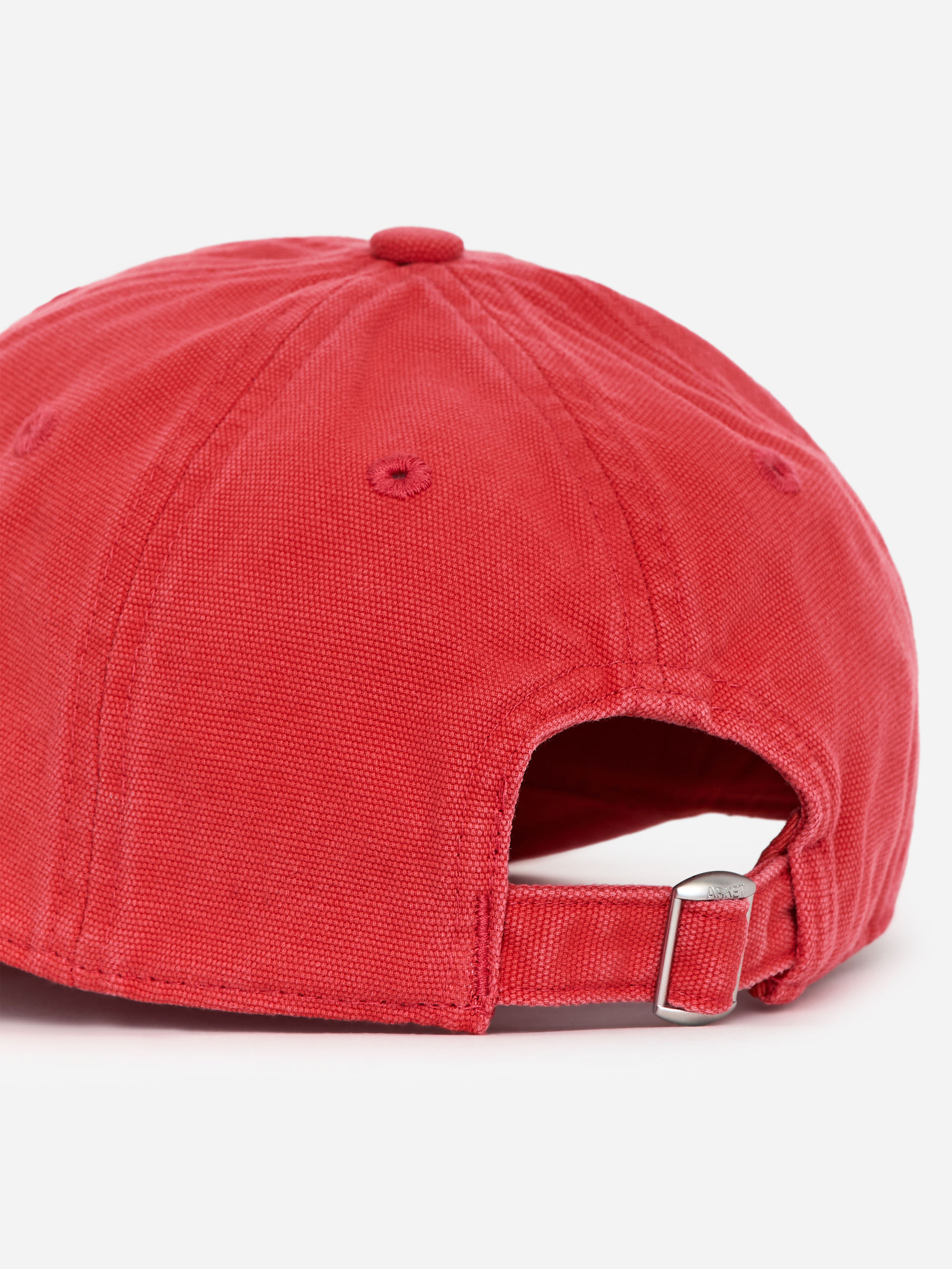 Washed Cotton Canvas Cap - Red - Men - StillMedia/DescriptiveDetail - 2