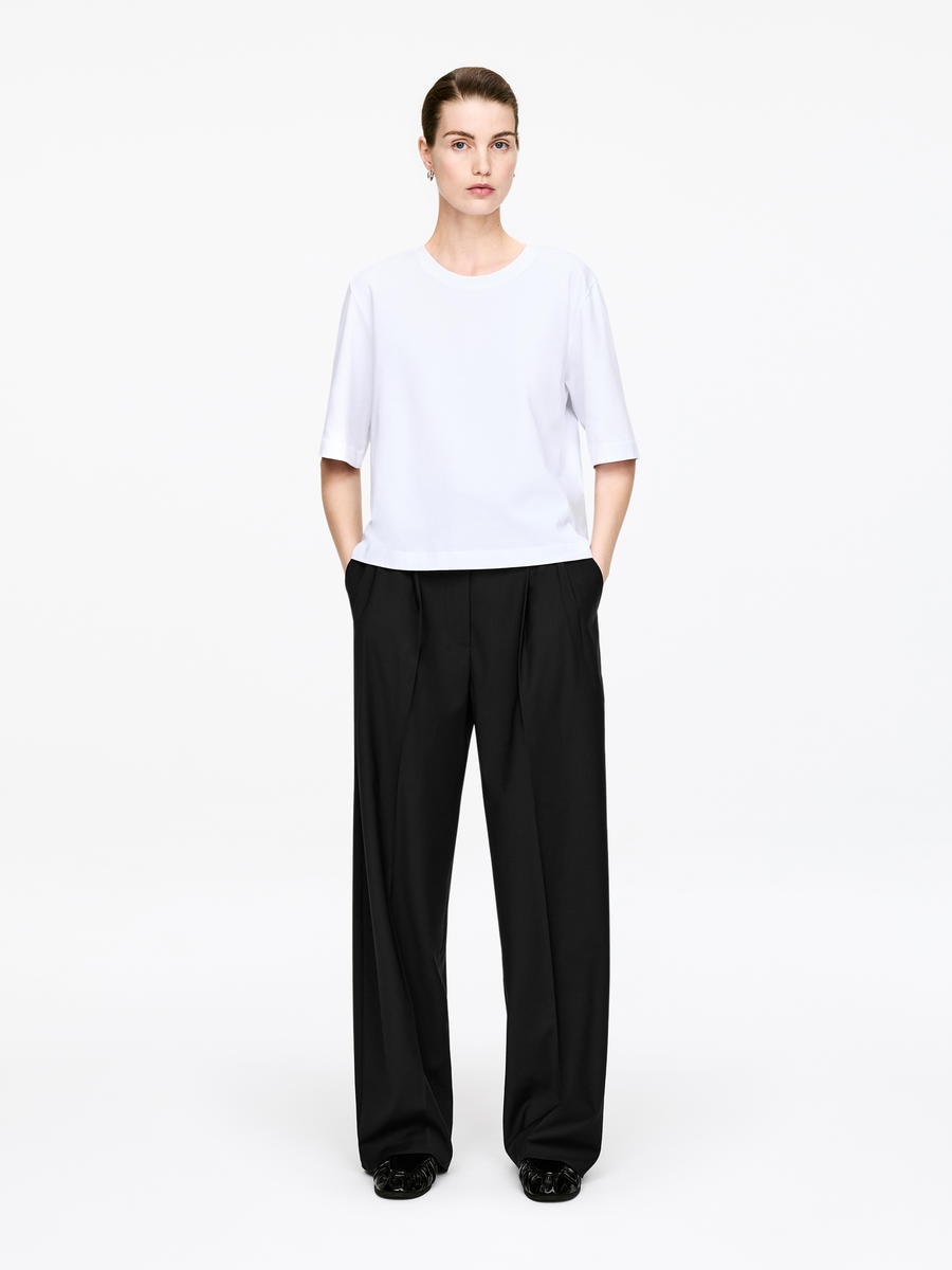 ARKET Women's  Wide Tailored Trousers Black,  size 38