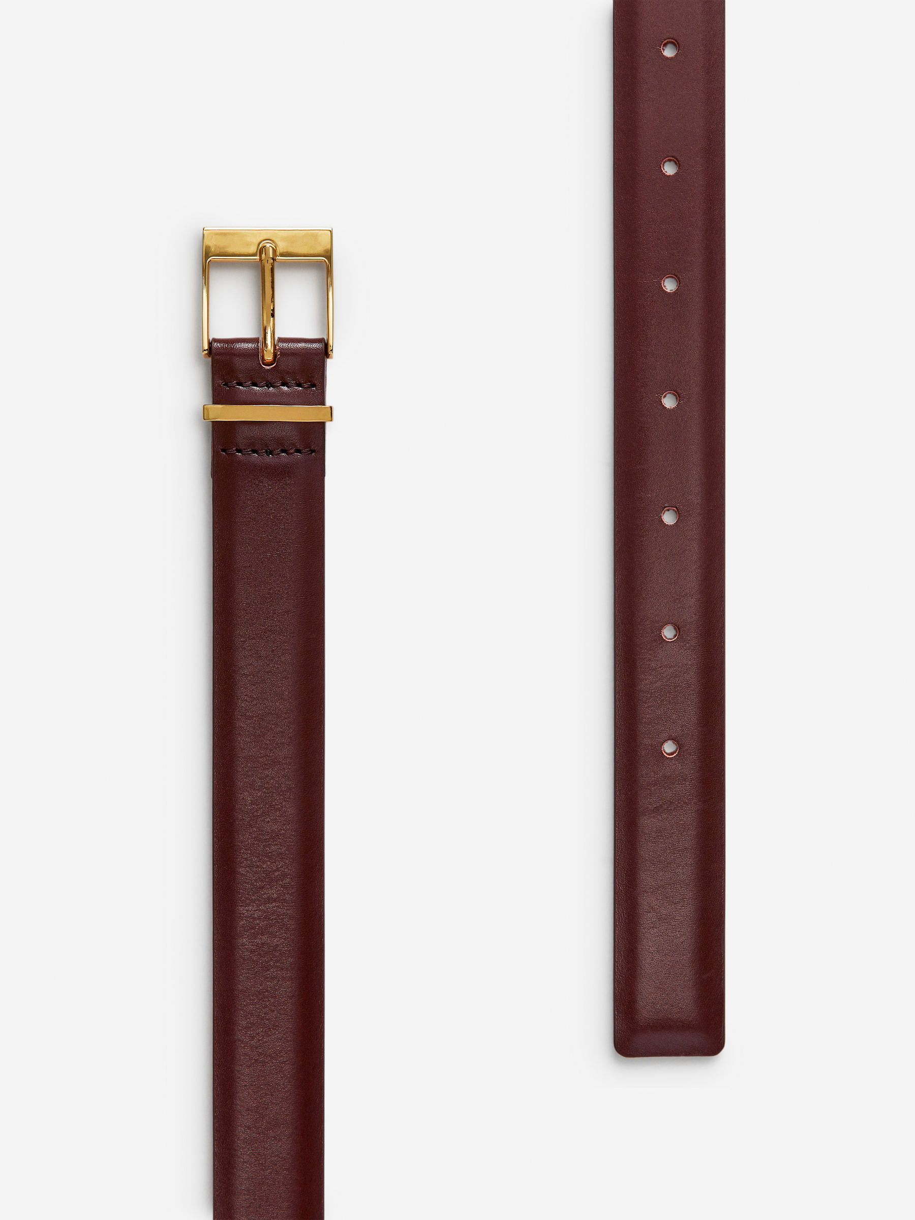 Leather Belt - Dark Red - Women - StillMedia/DescriptiveDetail - 1