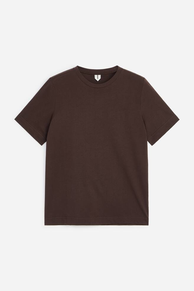 Signature T-shirt met korte mouwen - Bruin/Wit/Bruin/Grijs gemêleerd/Felblauw/Bordeauxrood/wit/Donkerblauw/Roze/Zwart/Wit/donkerblauw/Wit/zwart - 1
