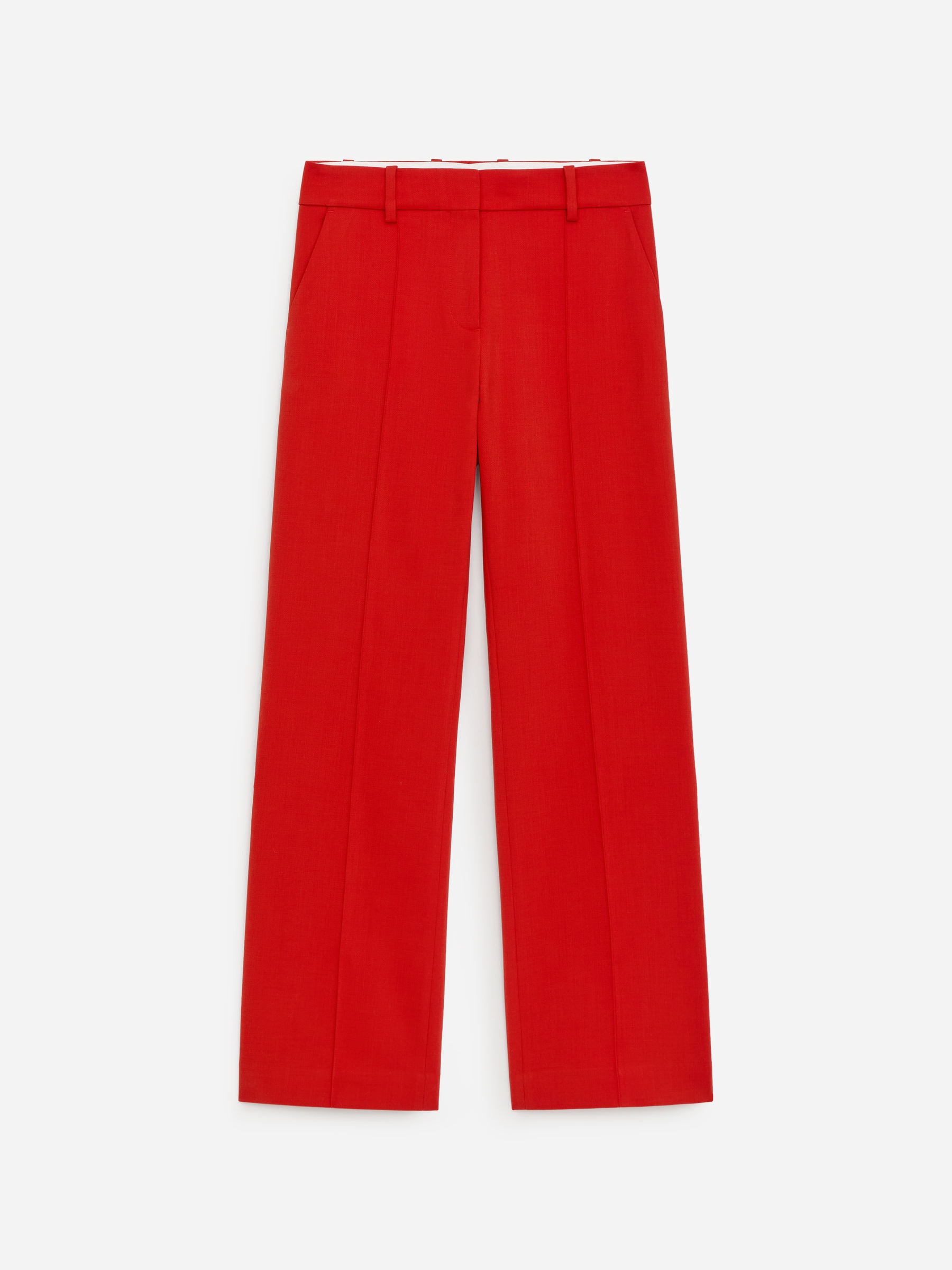Pantalon tailleur fendu - Rouge - Slim fit - Femme - StillMedia/DescriptiveStillLife - 1