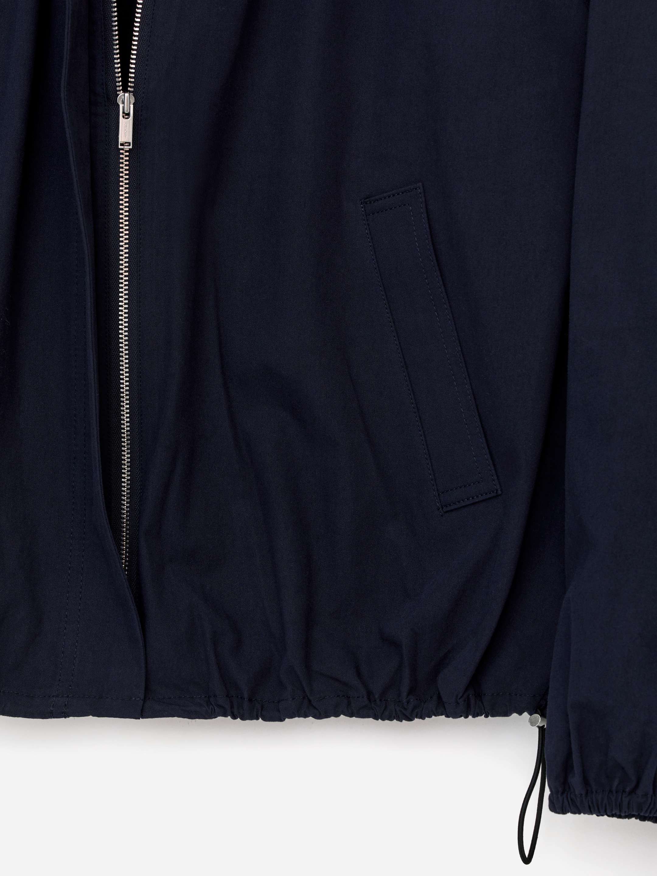 Bubble-Hem Jacket - Dark Blue - Loose fit - Women - StillMedia/DescriptiveDetail - 2
