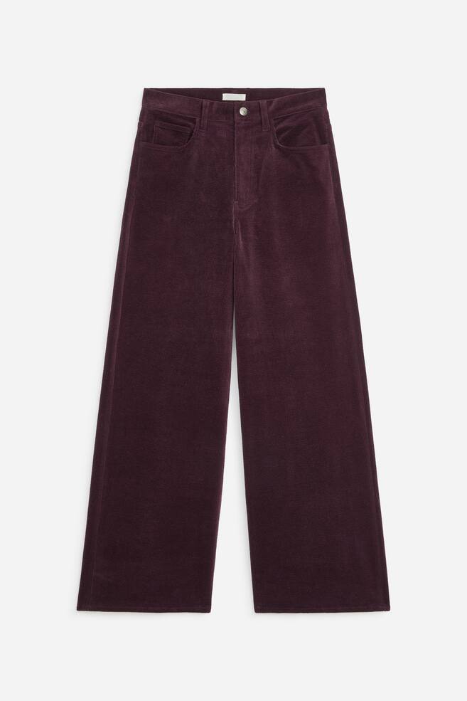 Corduroy Trousers - Burgundy/Dark Mole - 1