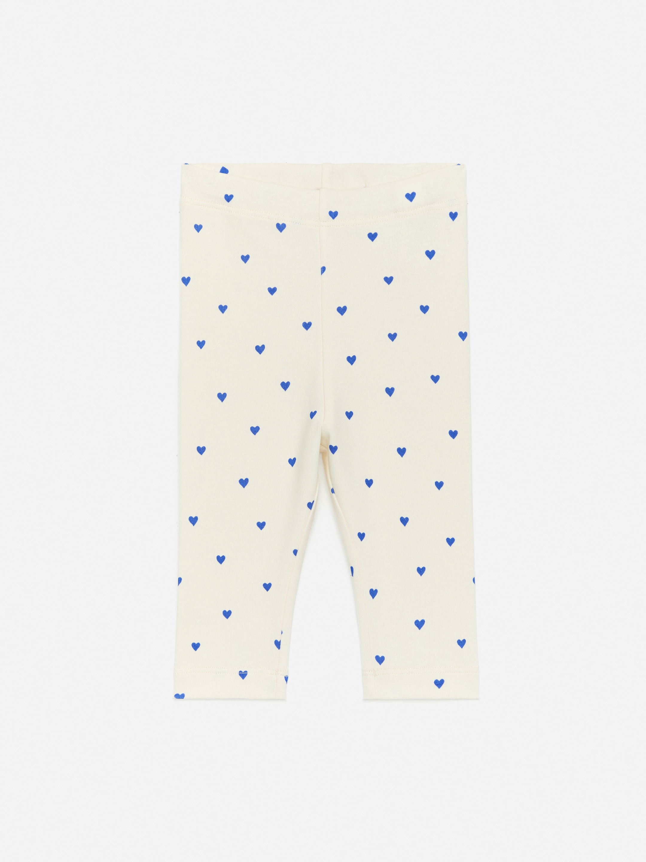 Größeres Bild ansehen: Jerseyleggings - Cremeweiß/Herzen in Blau - Kids | H&M DE 1