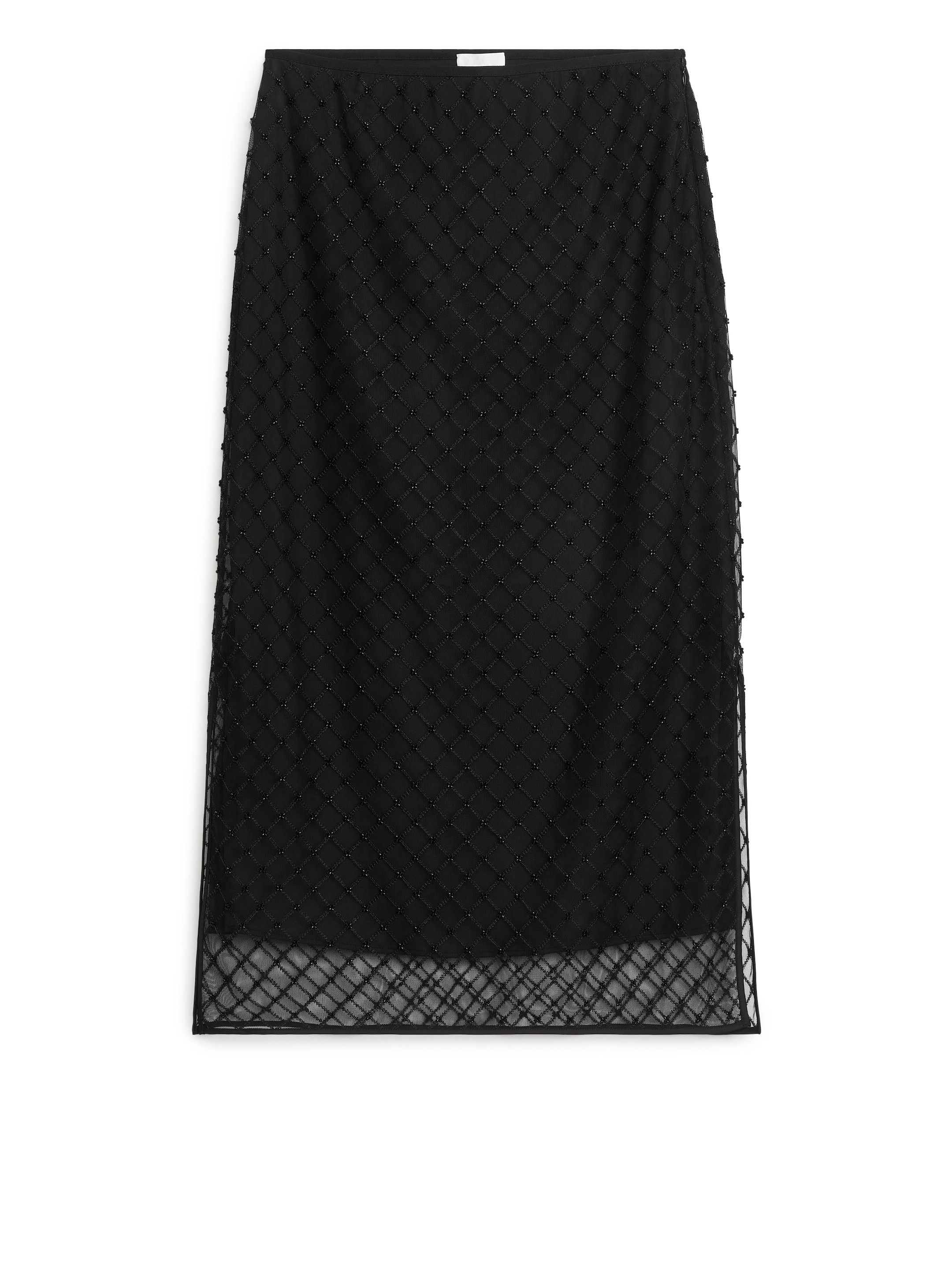 Sequined Net Skirt - Black - Regular fit - Women - StillMedia/DescriptiveStillLife - 2