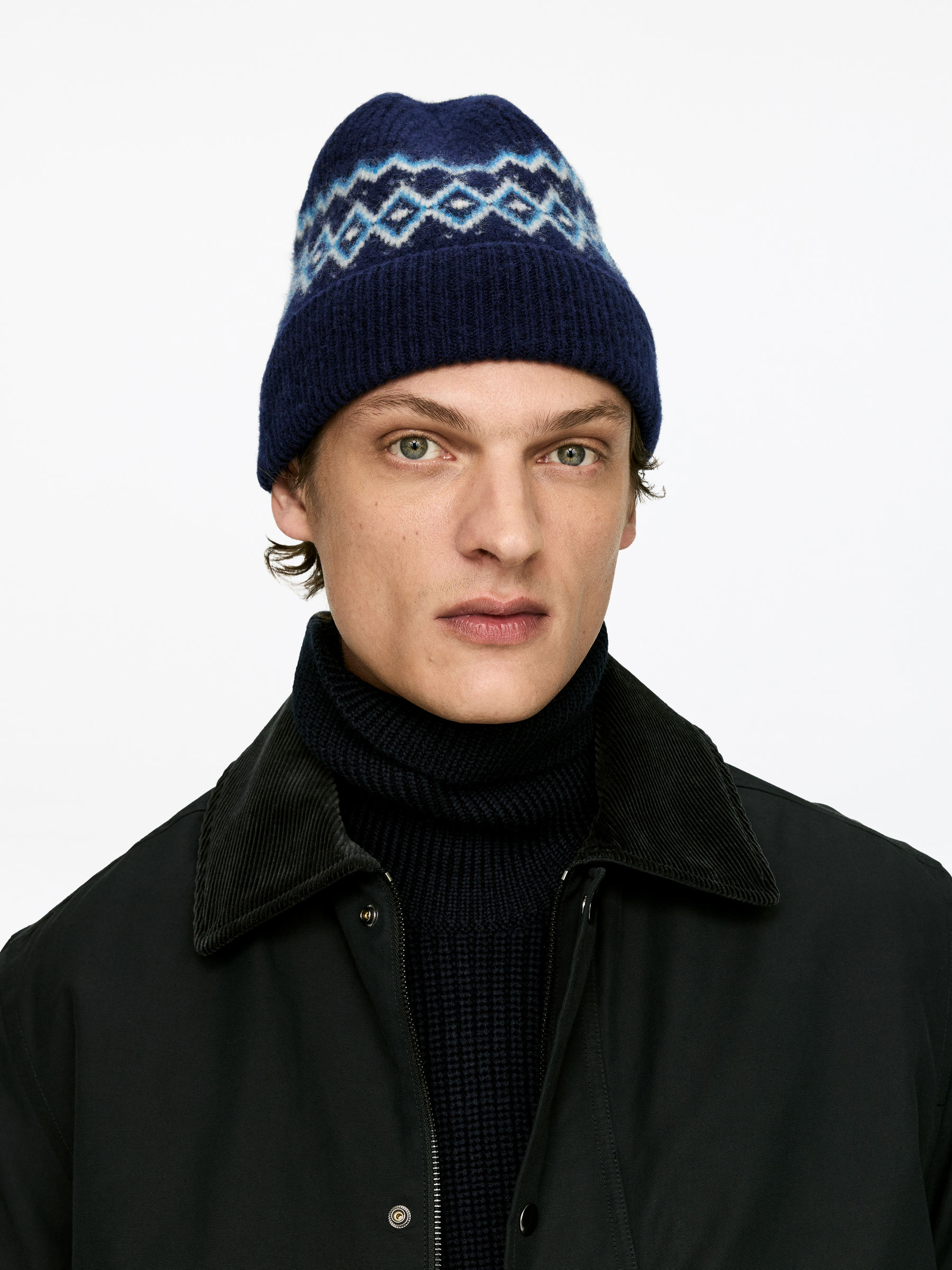 Wool Beanie - Blue - Men - StillMedia/Lookbook - 3
